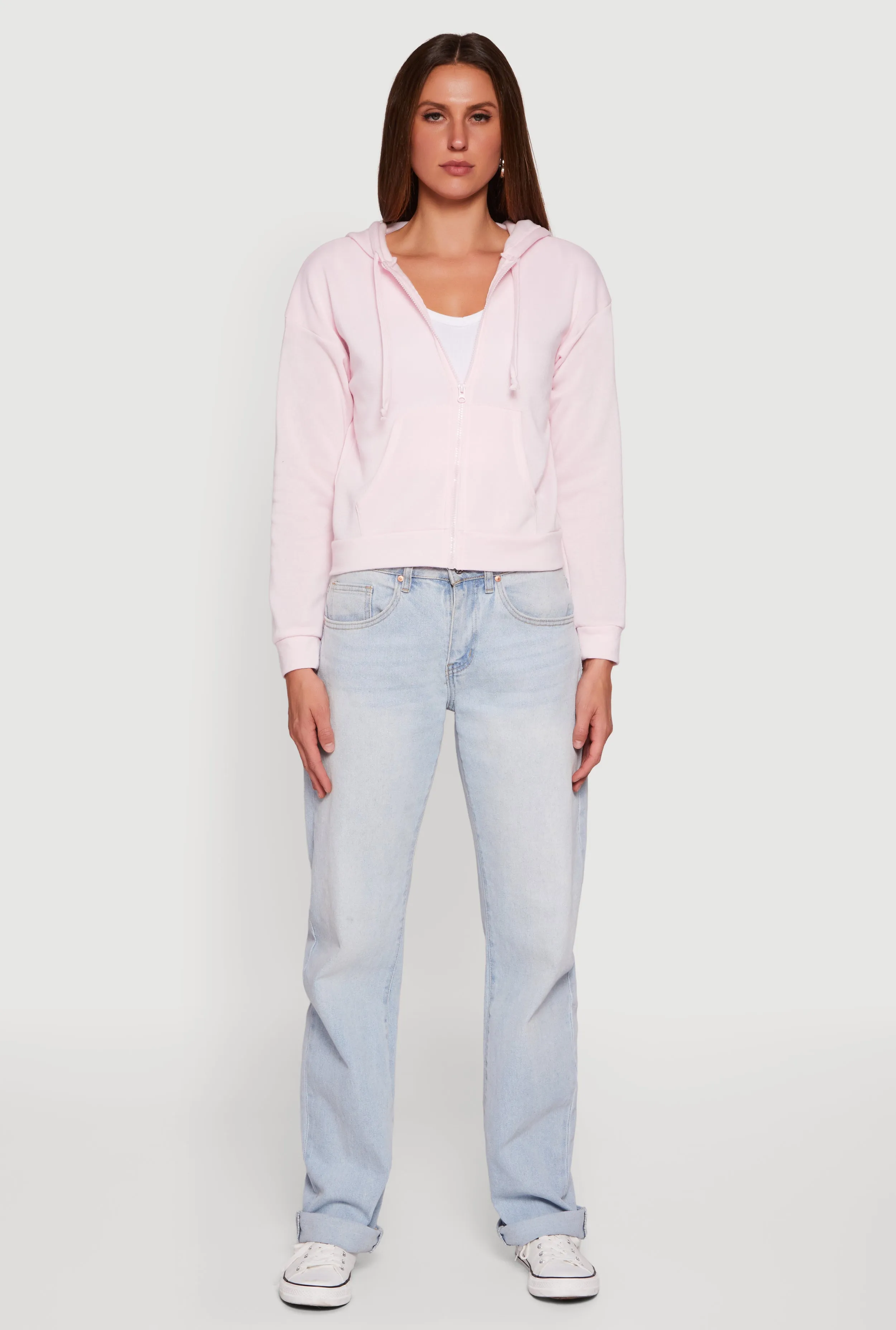 Fleece Zip Front Hooded Sweatshirt sold by Rainbow