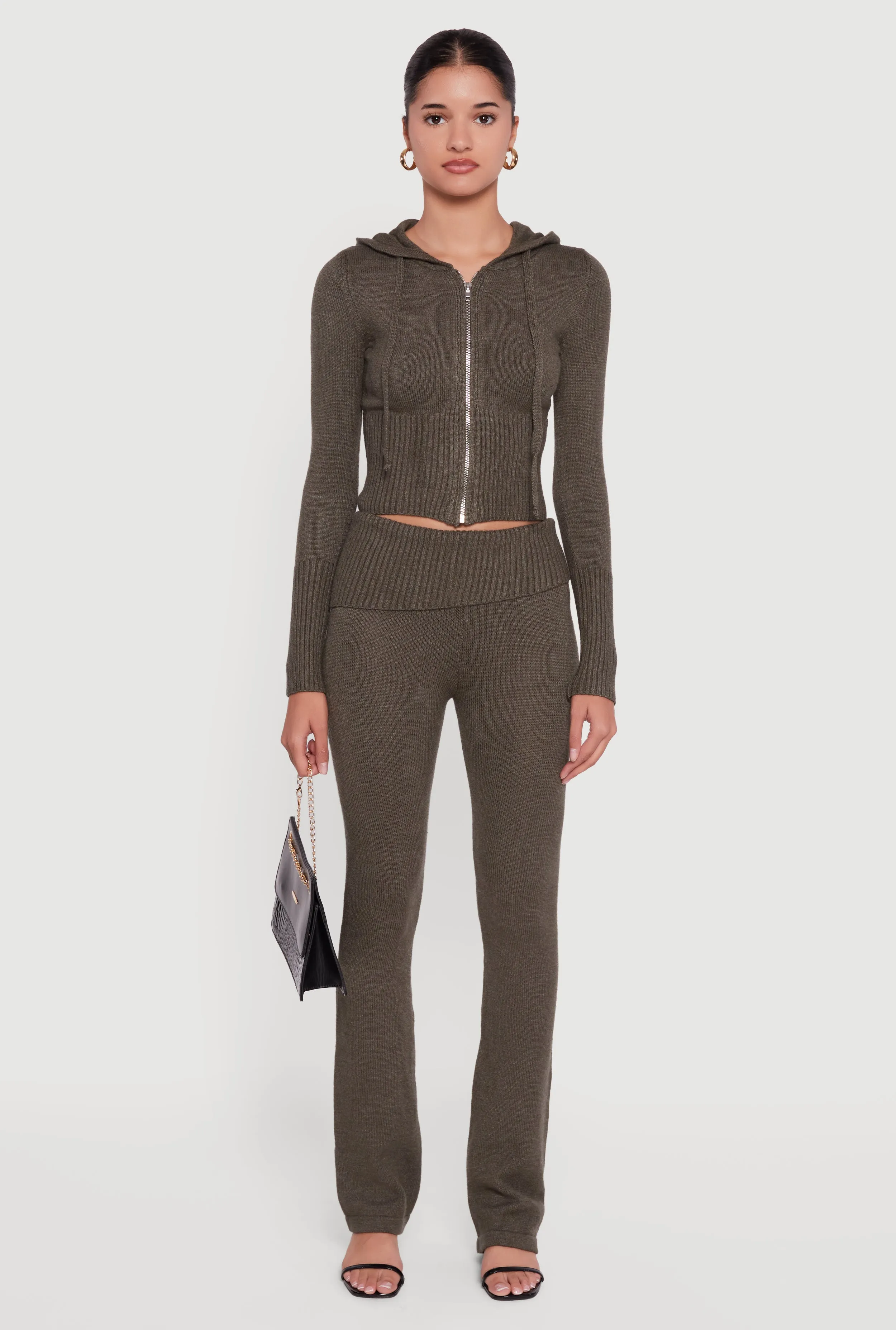 Slim Bootcut Fold Over Pants sold by Rainbow product image thumbnail 2