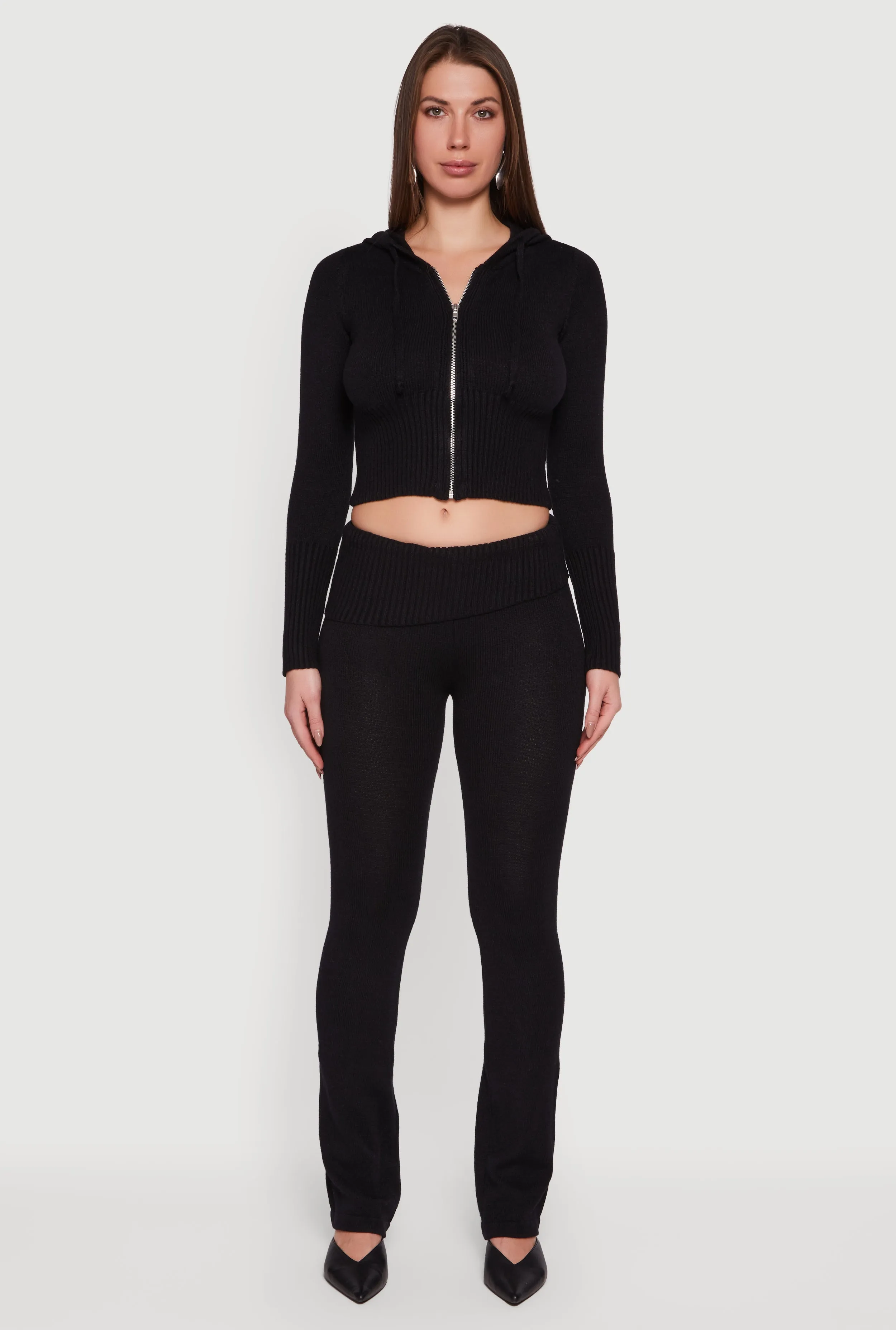 Slim Bootcut Fold Over Pants sold by Rainbow product image thumbnail 2