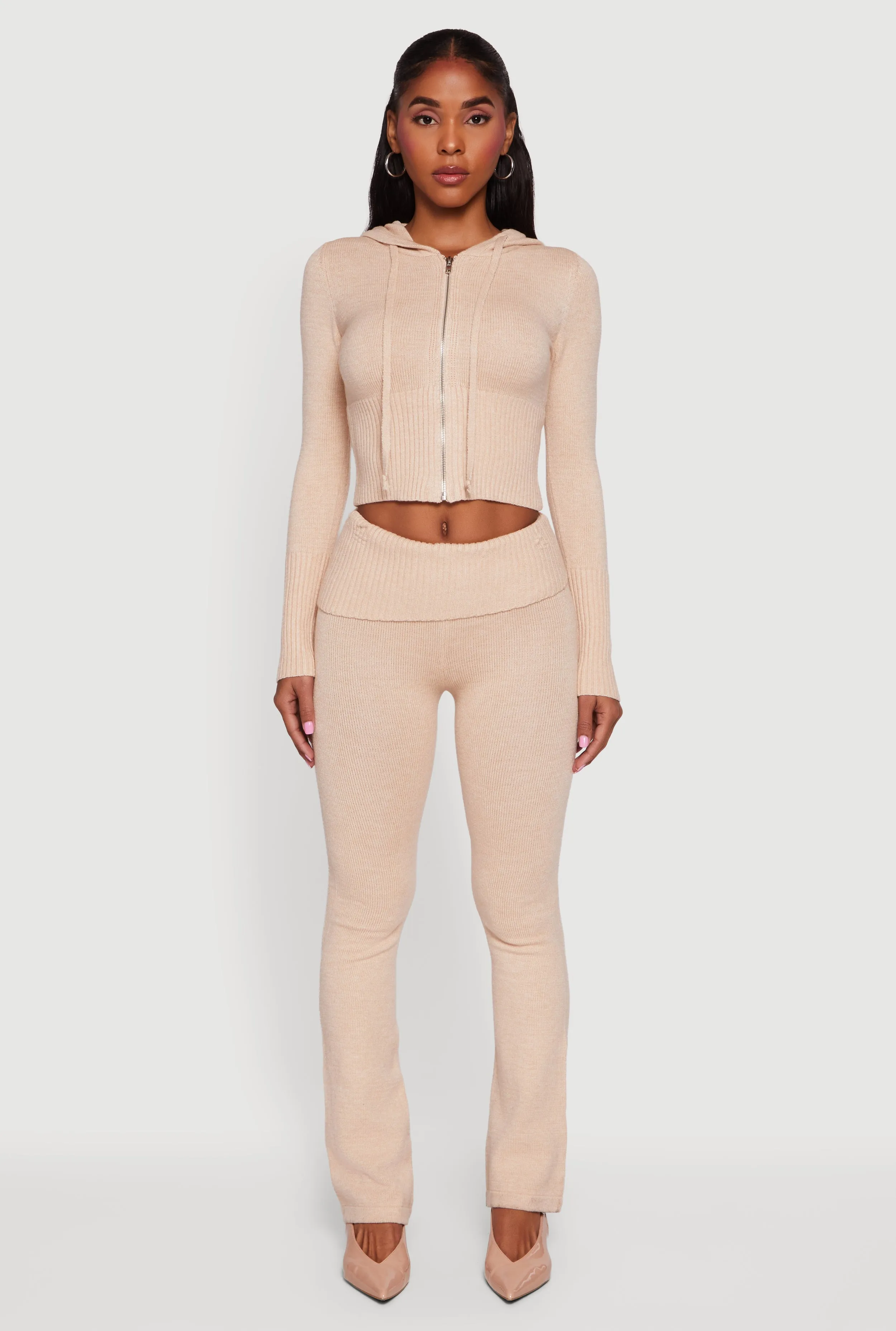 Slim Bootcut Fold Over Pants sold by Rainbow product image thumbnail 2