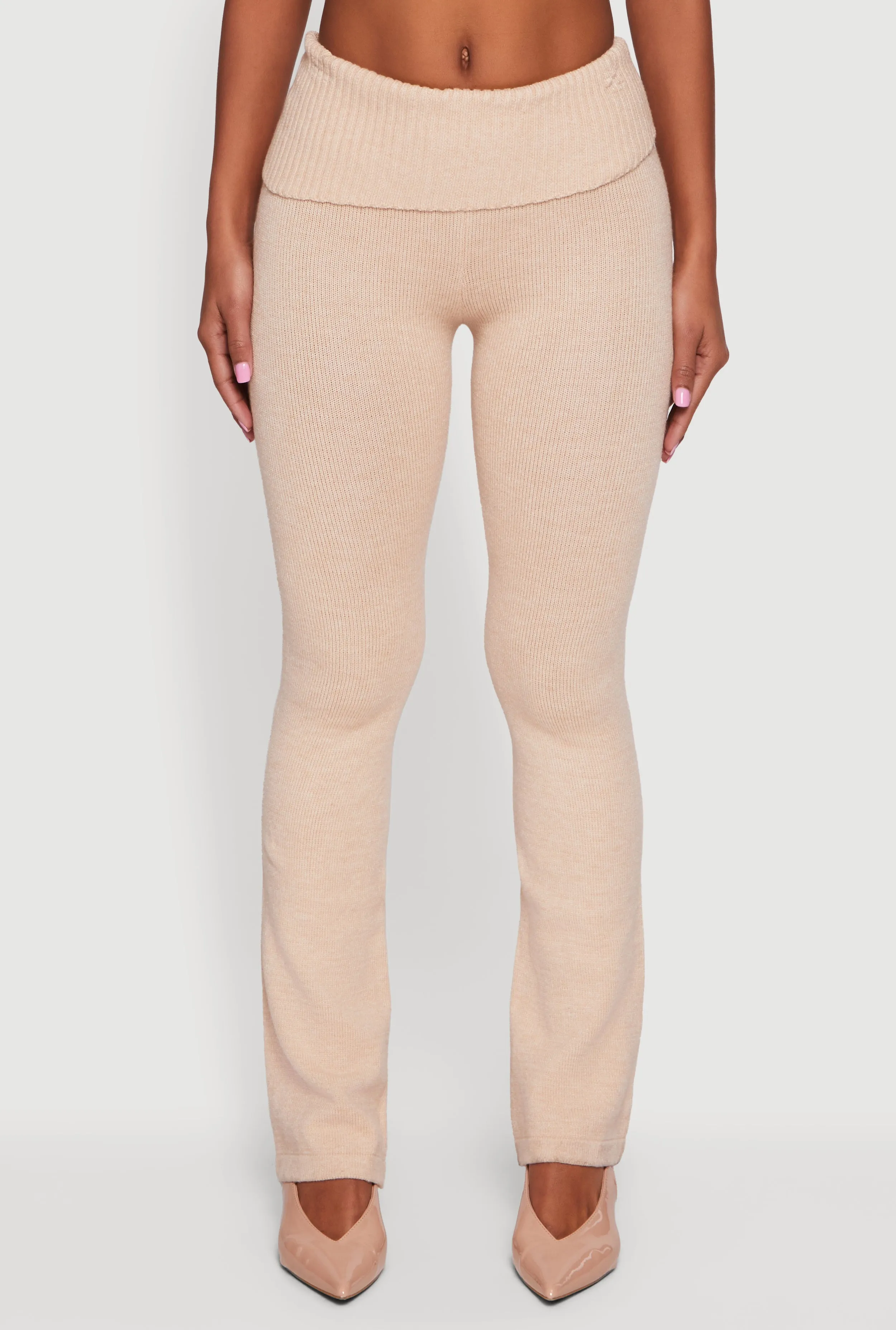 Slim Bootcut Fold Over Pants sold by Rainbow product image thumbnail 3