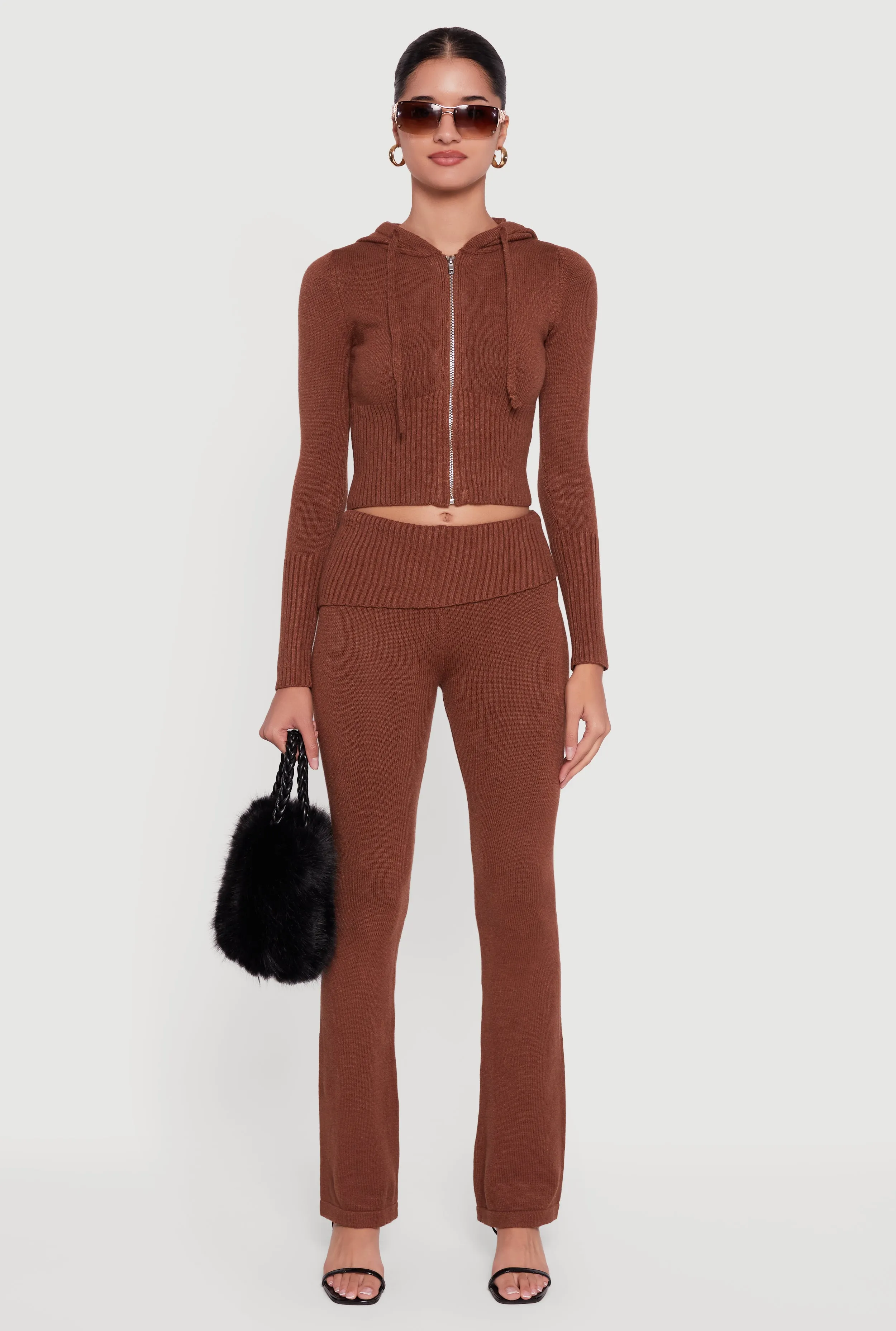 Slim Bootcut Fold Over Pants sold by Rainbow product image thumbnail 2