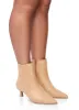Pointed Toe Side Zip Kitten Heel Booties sold by Rainbow