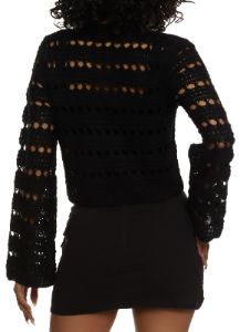 Crochet Tie Front Cardigan sold by Rainbow