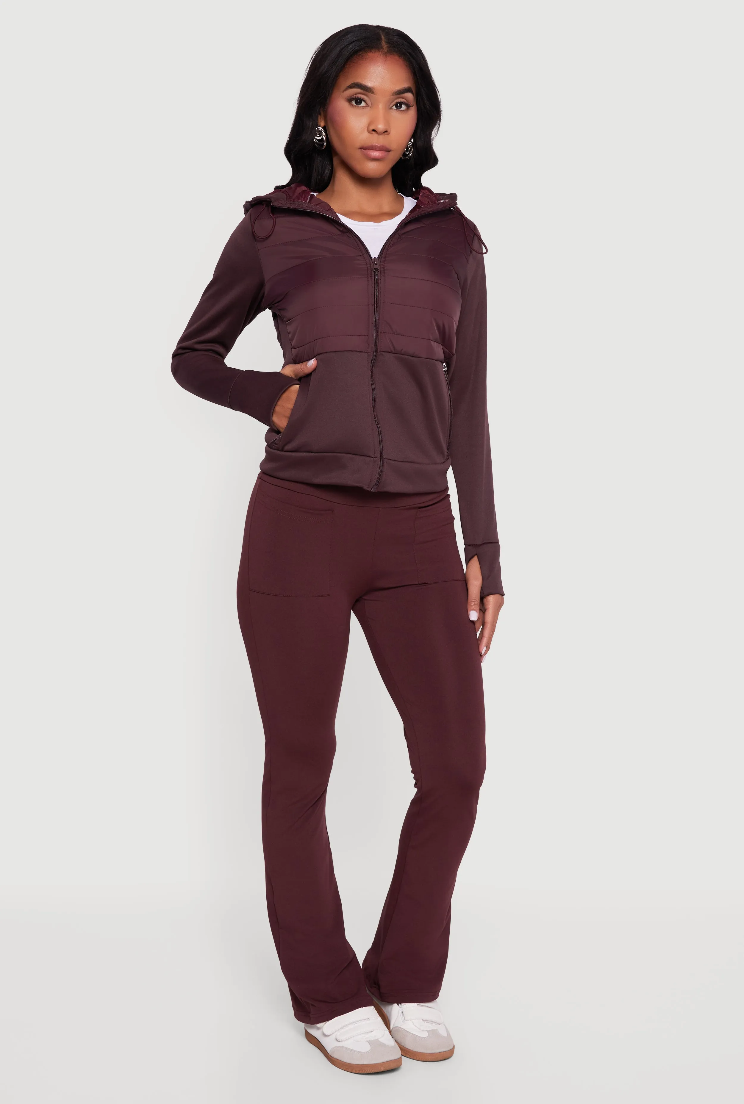 Lightweight Hooded Zip Front Puffer Jacket sold by Rainbow product image thumbnail 2