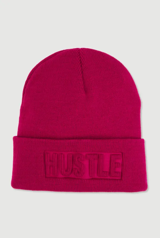 Hustle Embossed Beanie sold by Rainbow