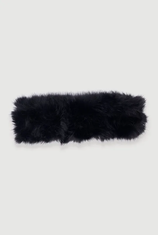 Solid Faux Fur Headband sold by Rainbow