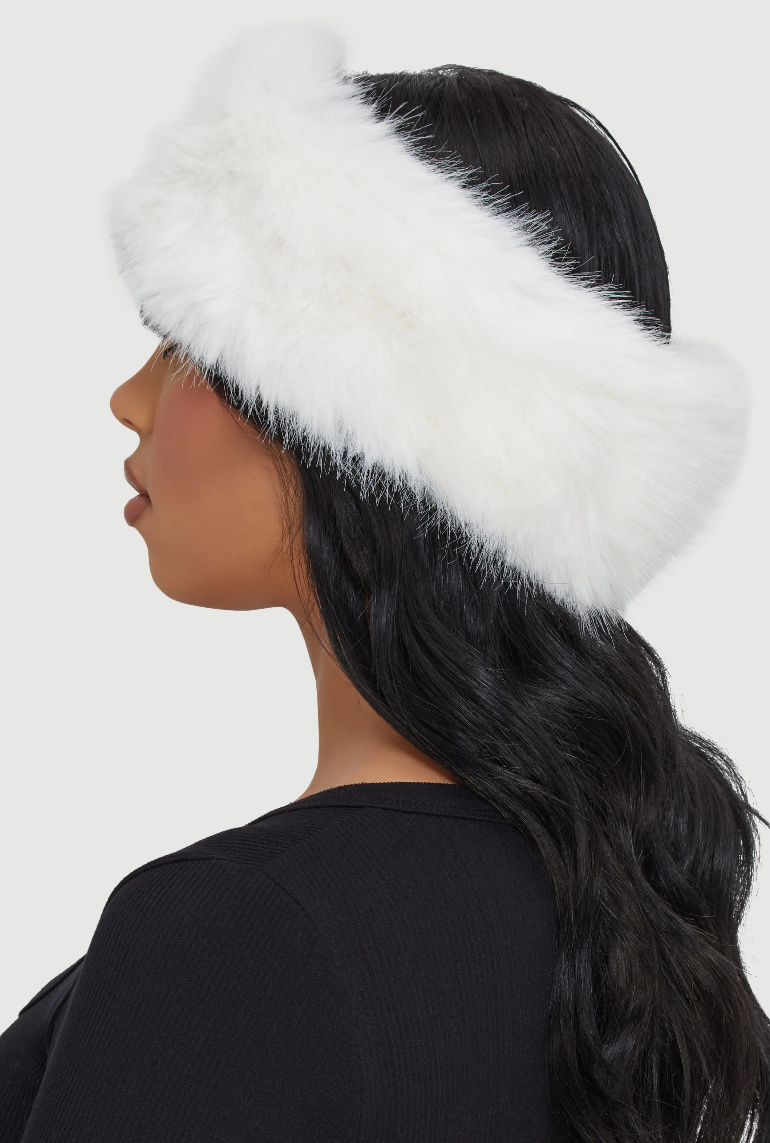 Solid Faux Fur Headband sold by Rainbow product image thumbnail 3