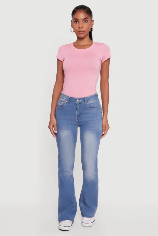 Basic Short Sleeve Crew Neck Tee sold by Rainbow