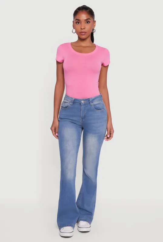 Basic Short Sleeve Crew Neck Tee sold by Rainbow