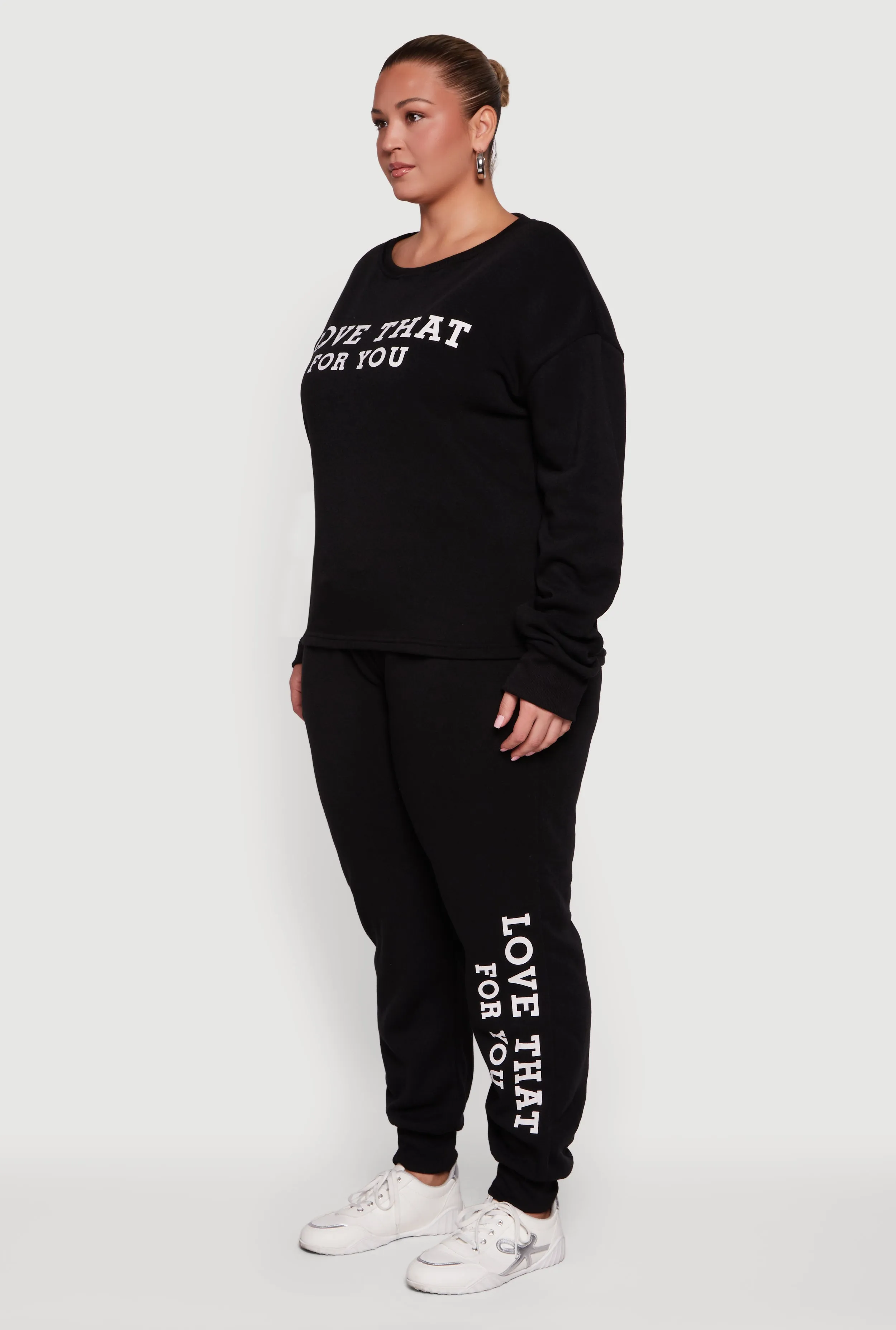 Plus Size Love That For You Graphic Sweatshirt sold by Rainbow product image thumbnail 5