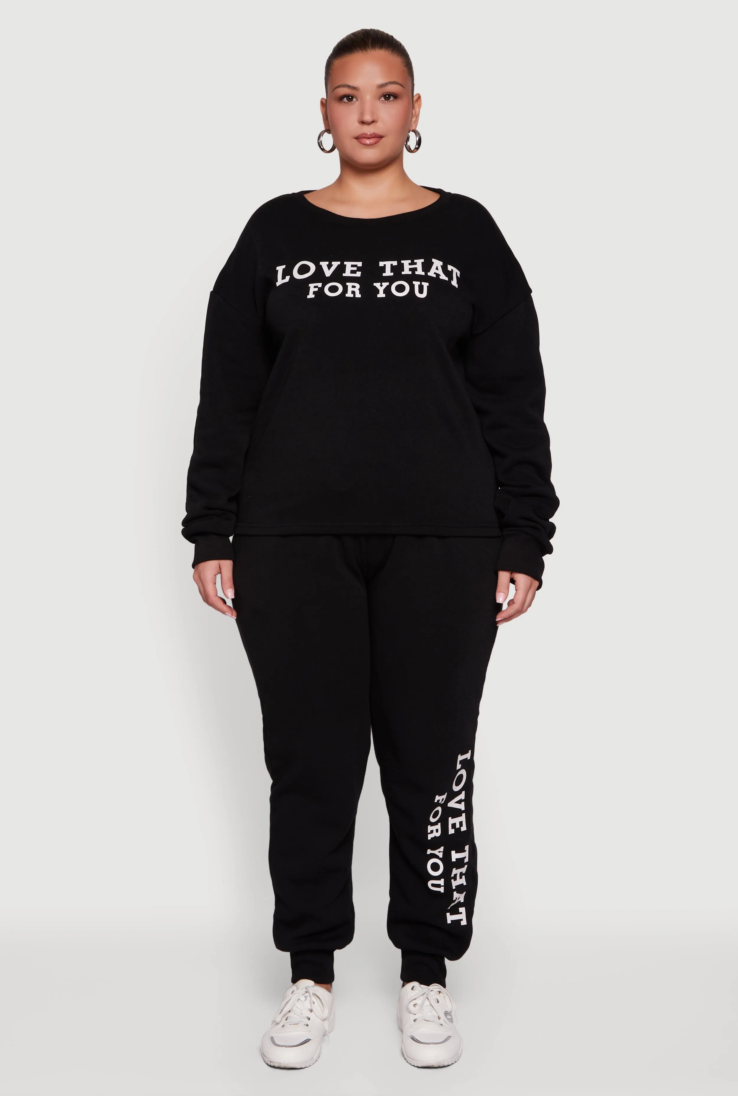Plus Size Love That For You Graphic Sweatshirt sold by Rainbow product image thumbnail 2
