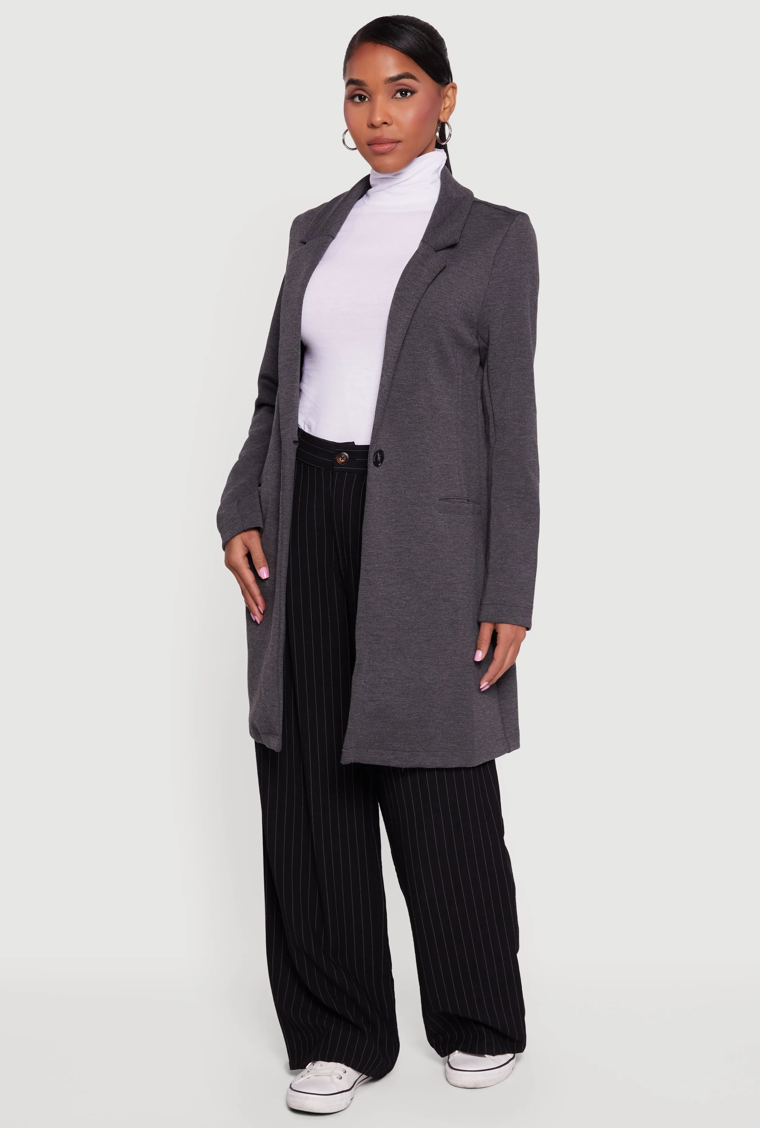 Stylish Collared Button Front Jacket sold by Rainbow product image thumbnail 2