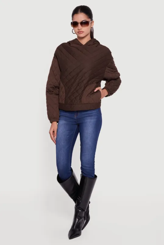 Quilted Pullover Hoodie sold by Rainbow