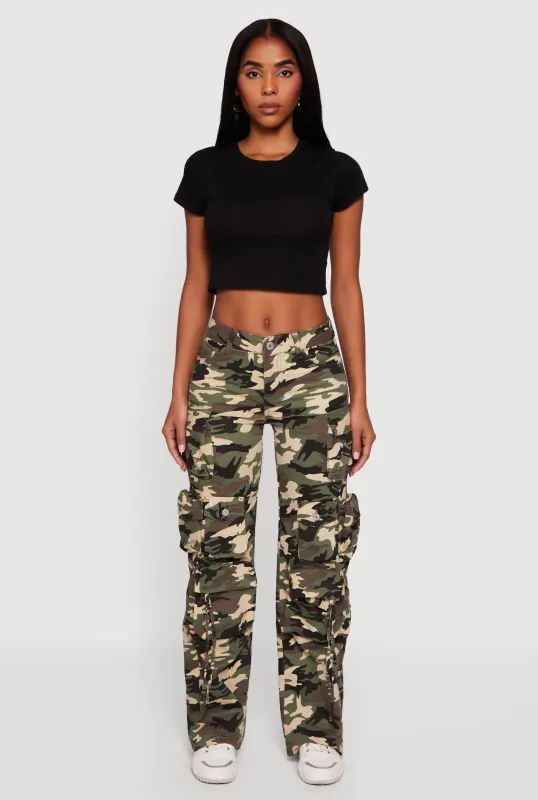 VIP Camo Twill Straight Leg Utility Pants sold by Rainbow