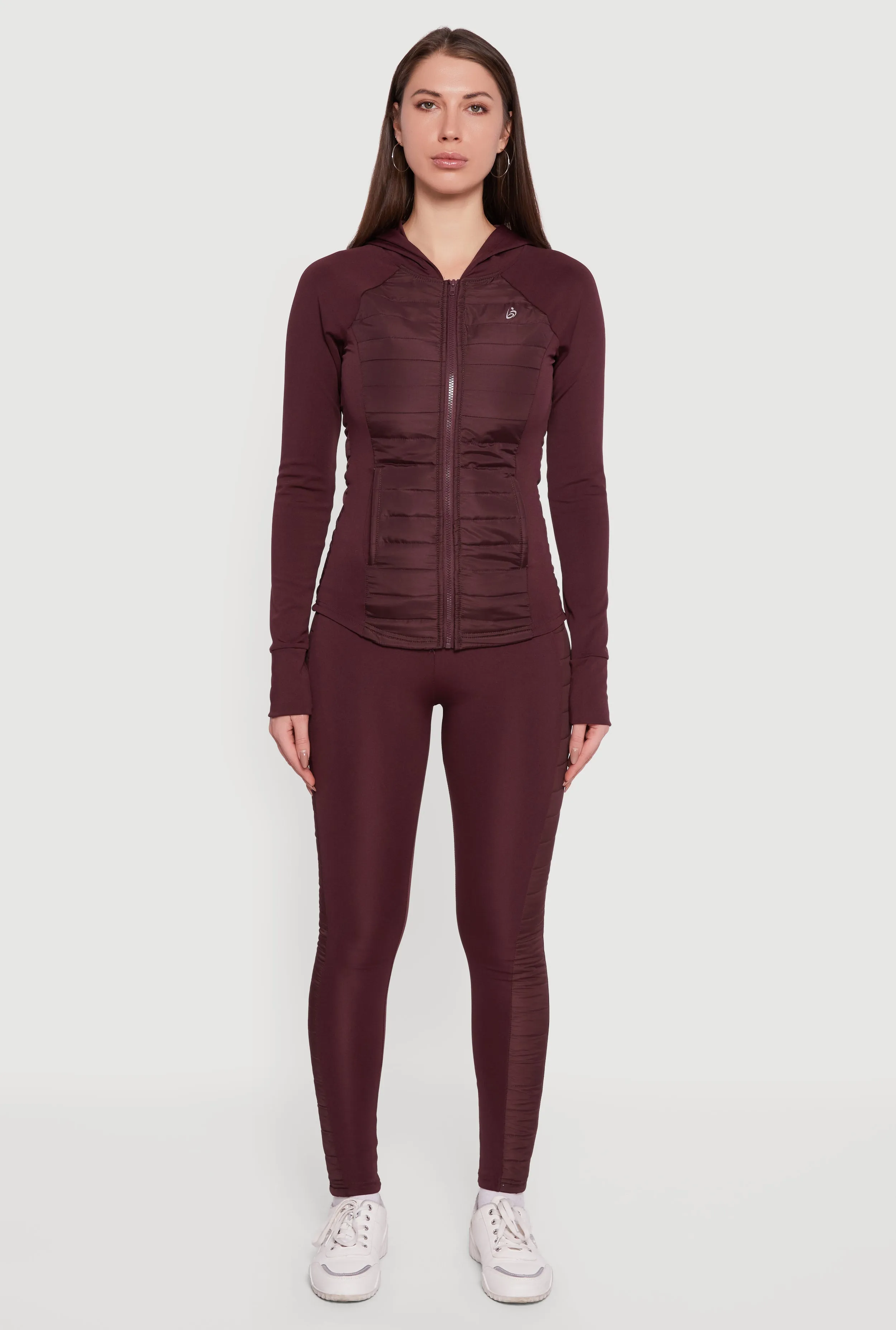 Lightweight Puffer Detail Hooded Active Jacket sold by Rainbow product image thumbnail 3