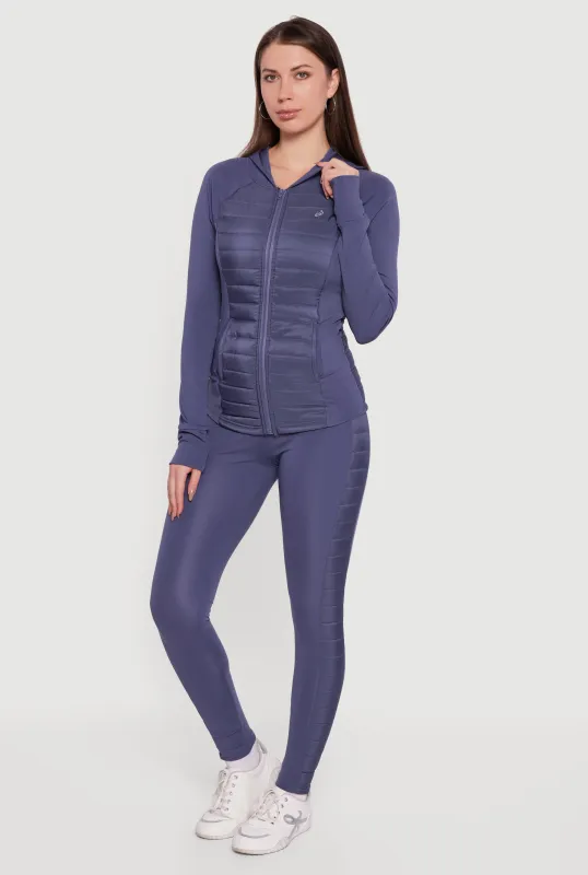 Quilted Side Pull On Leggings made by Rainbow