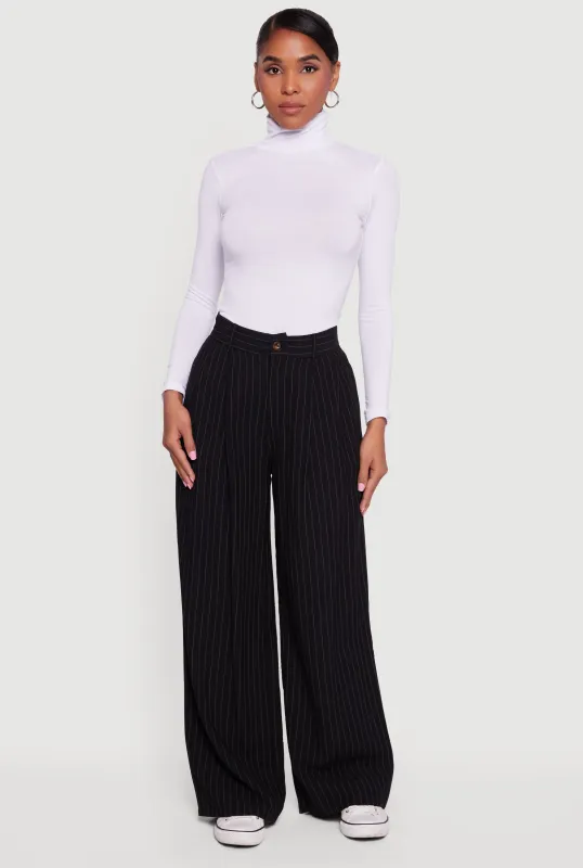 Long Sleeve Ruched Turtleneck Tee sold by Rainbow