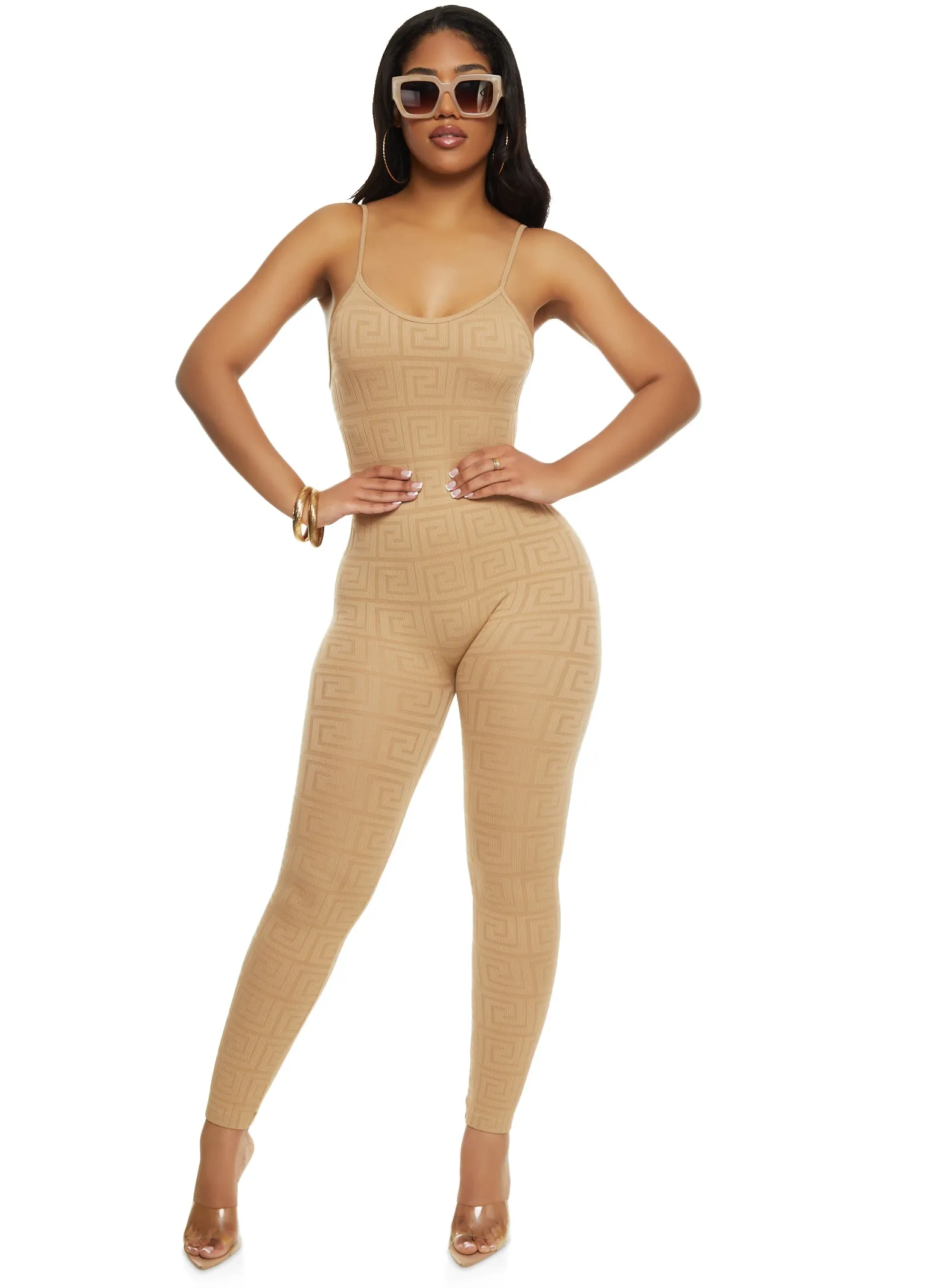 Greek Key Seamless Cami Catsuit sold by Rainbow product image thumbnail 3
