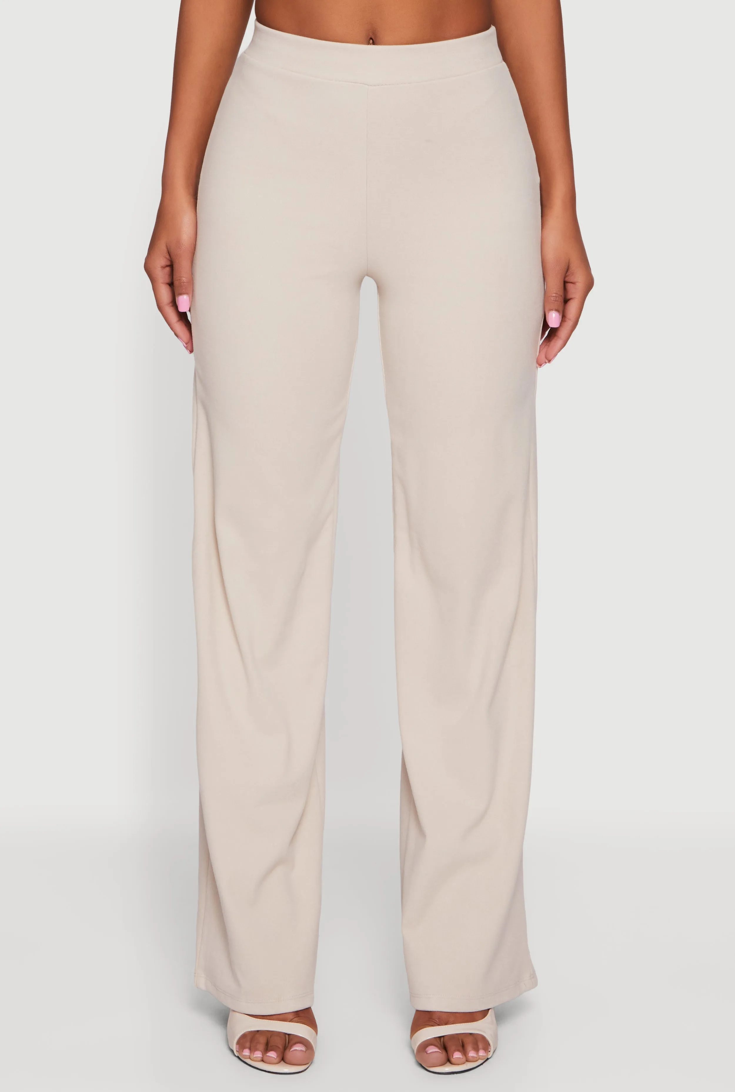 Brushed Knit High Waisted Wide Leg Pants sold by Rainbow product image thumbnail 3