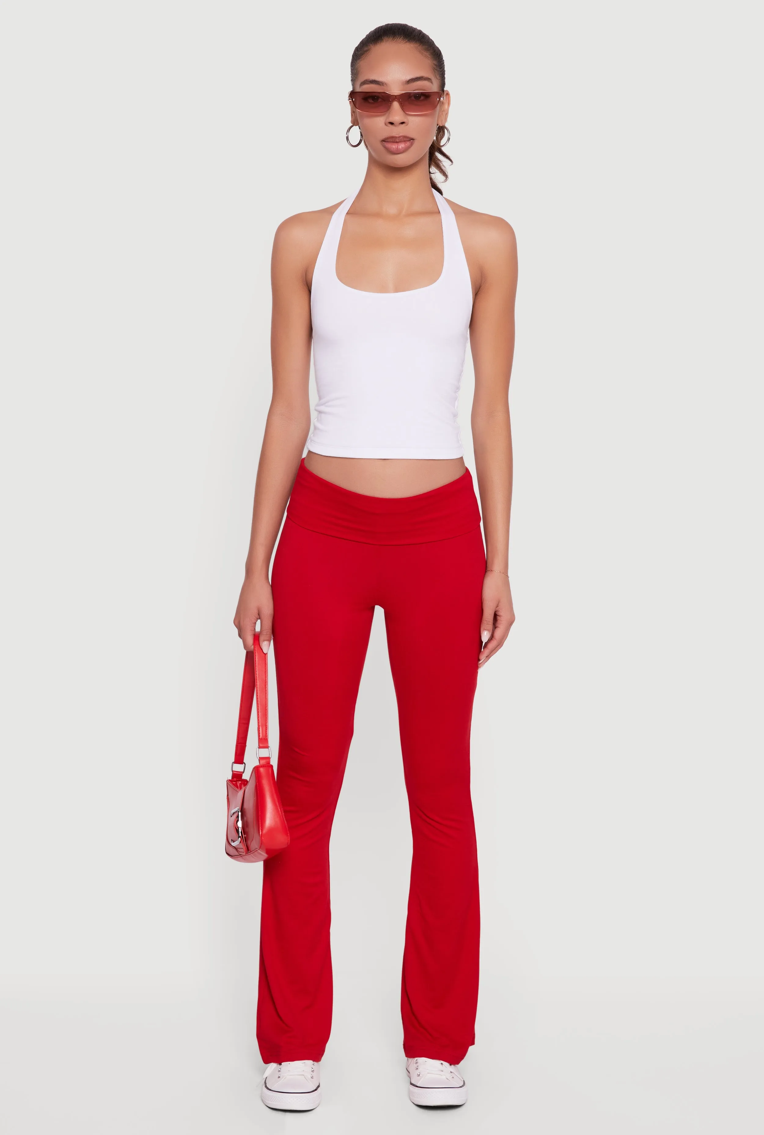 Fold Over Boot Cut Casual Pants sold by Rainbow product image thumbnail 2