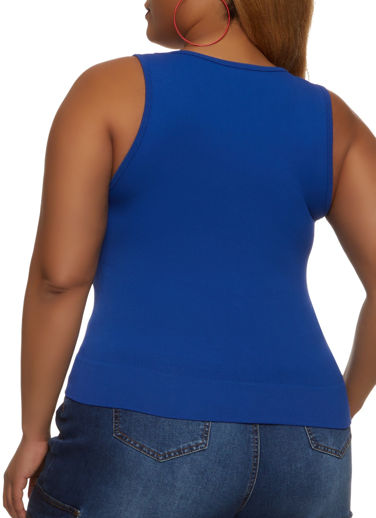 Plus Size Basic Seamless Tank Top sold by Rainbow product image thumbnail 2