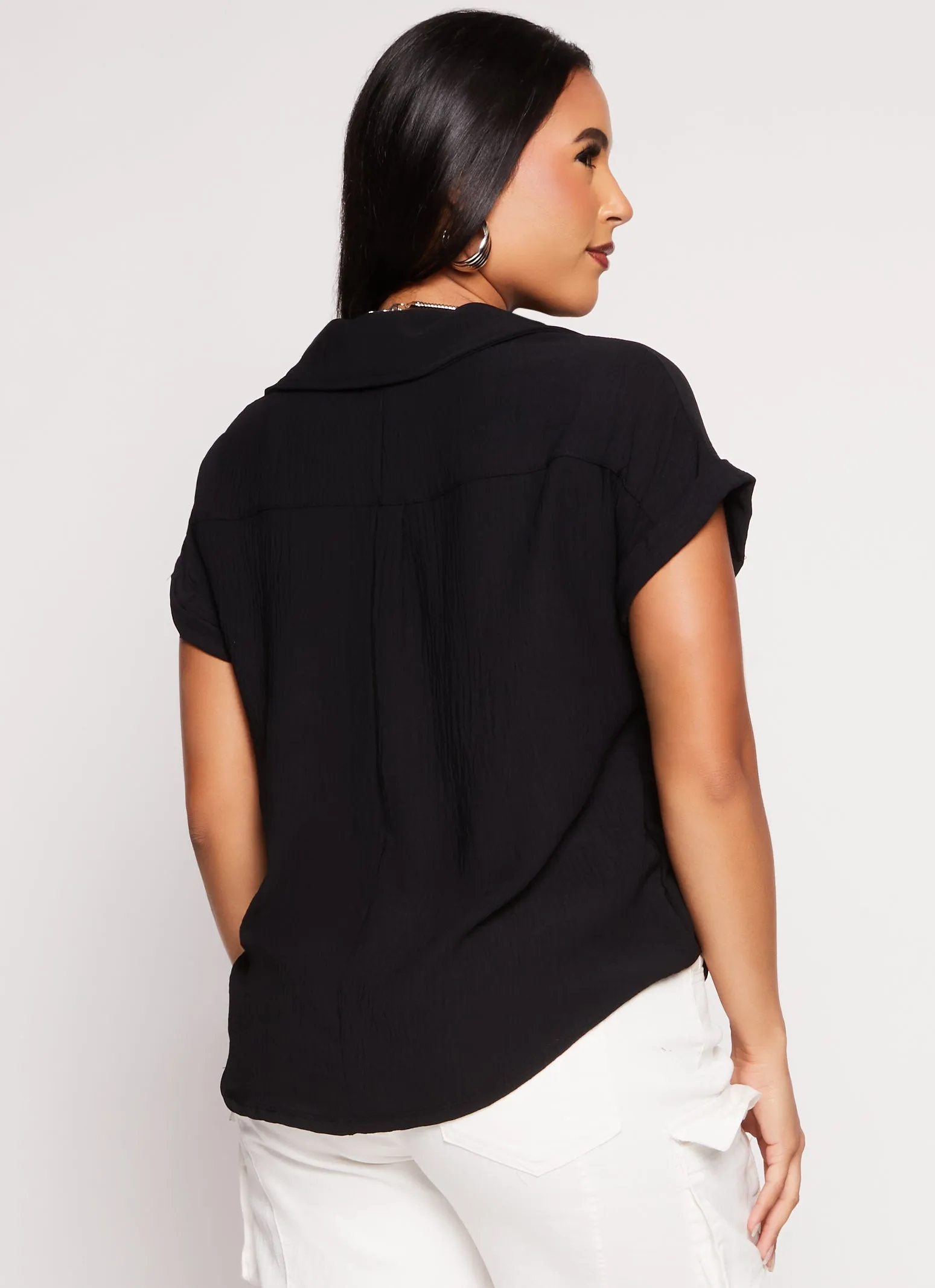 Short Sleeve Button Down Shirt sold by Rainbow product image thumbnail 3