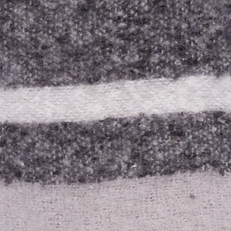 Marled Plaid Pattern Boucle Fringe Poncho sold by Rainbow product image thumbnail 4