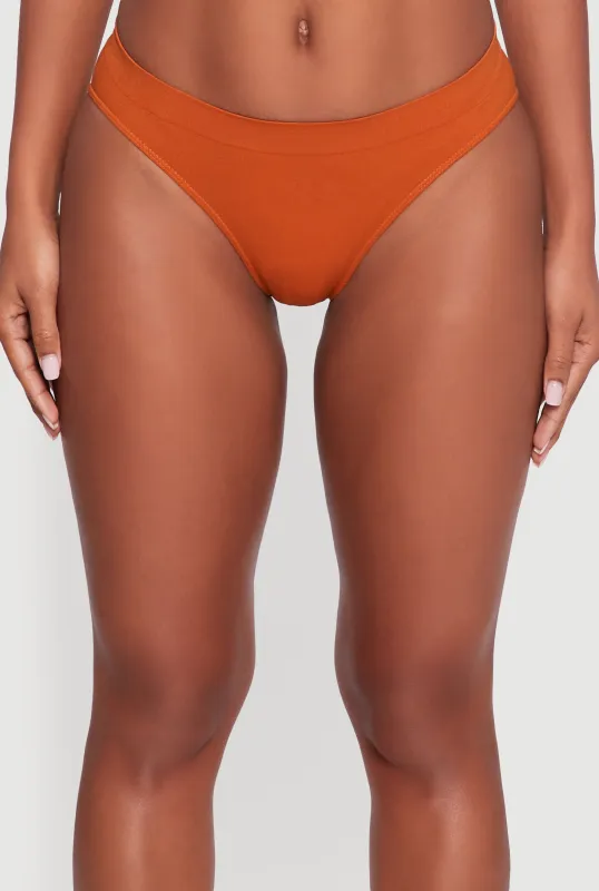 Trendy Seamless Solid Bikini Panty sold by Rainbow