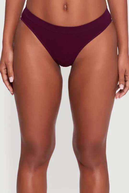 Trendy Seamless Solid Bikini Panty sold by Rainbow