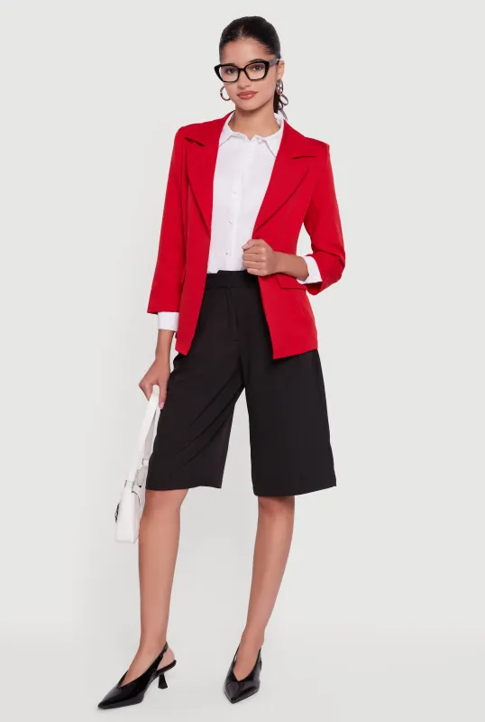 Long Sleeve One Button Blazer sold by Rainbow