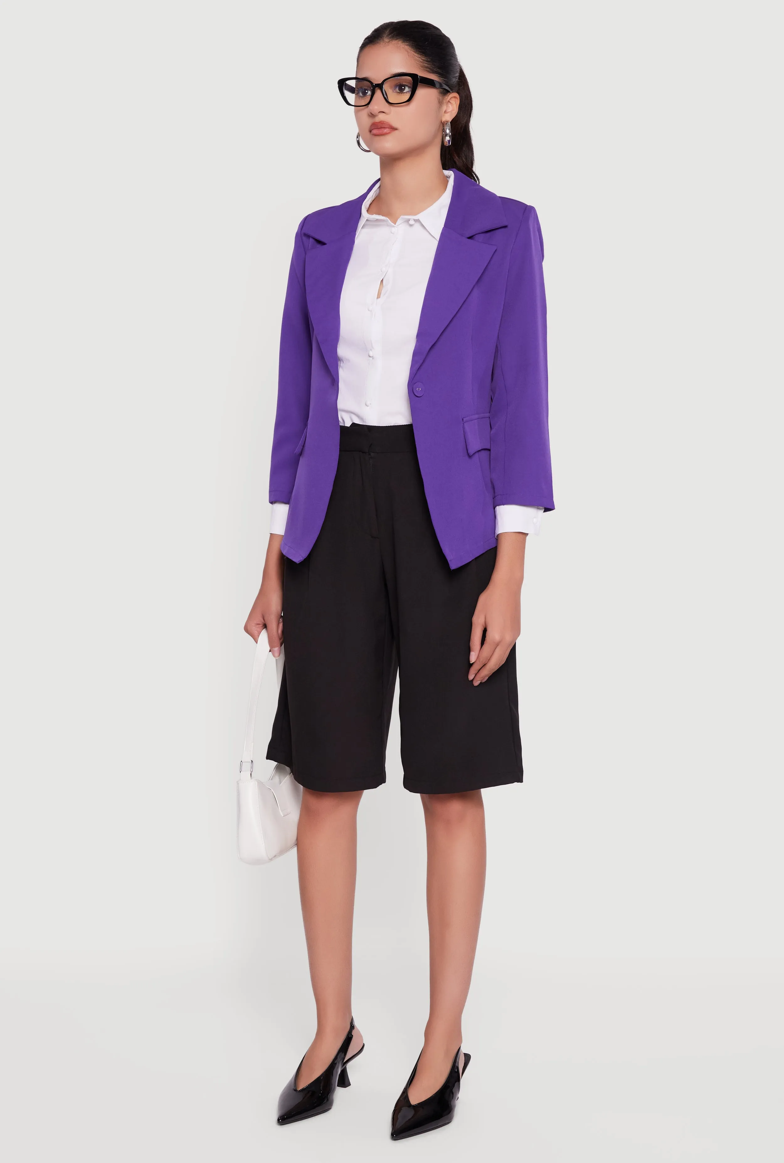 Long Sleeve One Button Blazer sold by Rainbow product image thumbnail 5