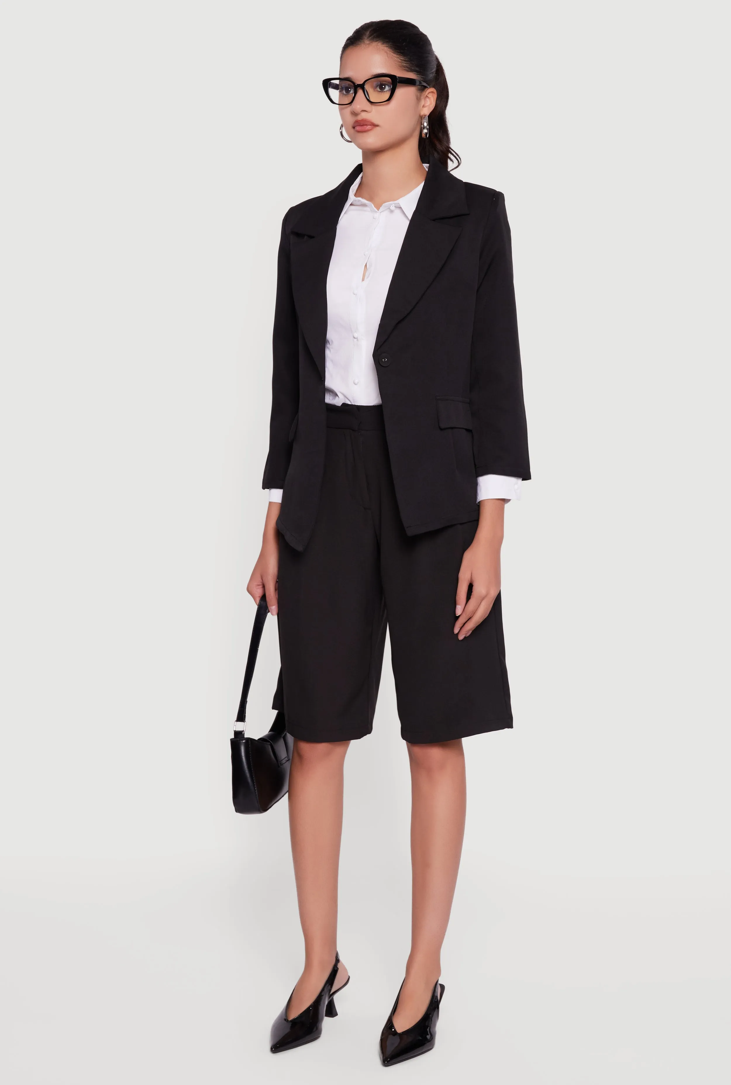 Long Sleeve One Button Blazer sold by Rainbow product image thumbnail 5