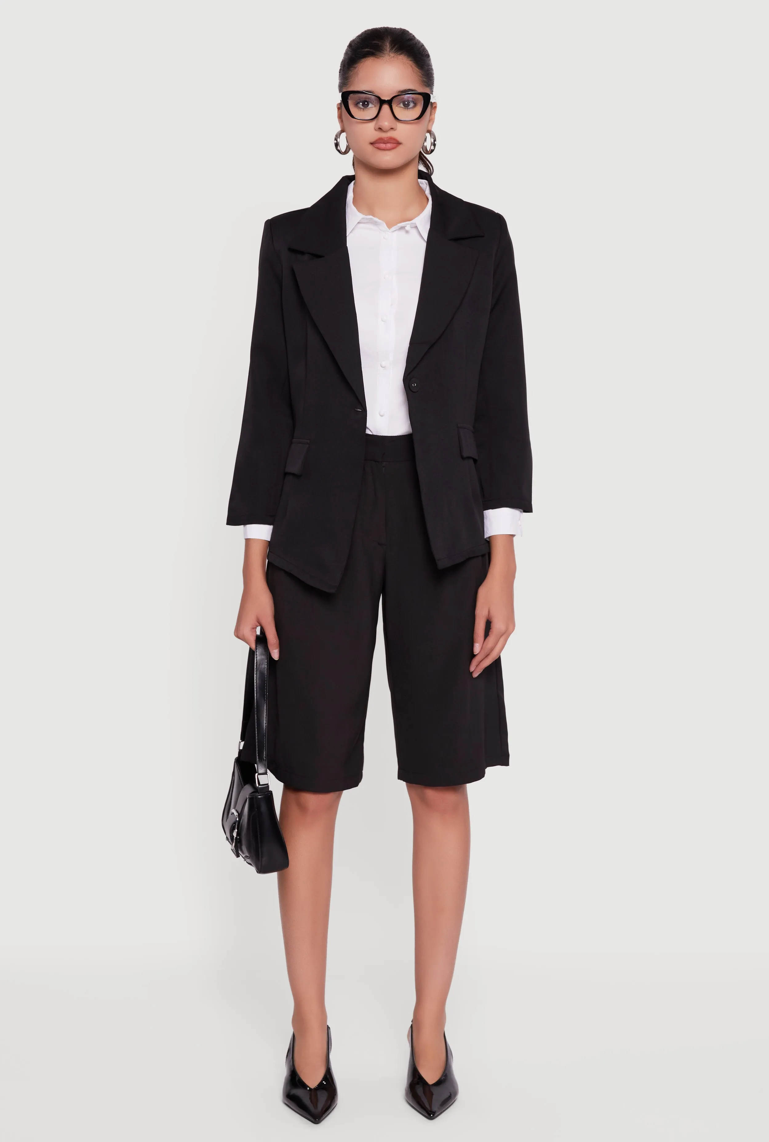 Long Sleeve One Button Blazer sold by Rainbow product image thumbnail 3