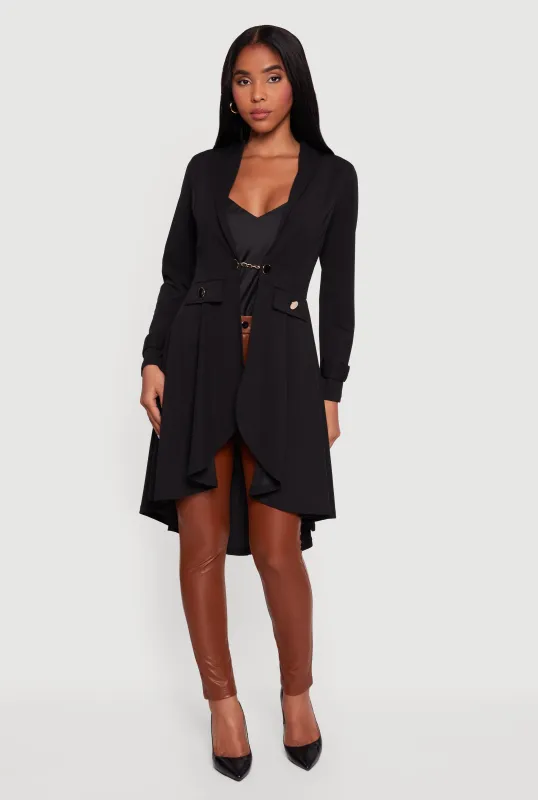 High Low Blazer with Chain Closure sold by Rainbow