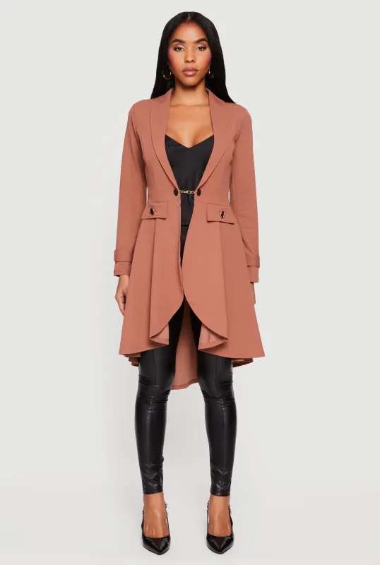 High Low Blazer with Chain Closure sold by Rainbow