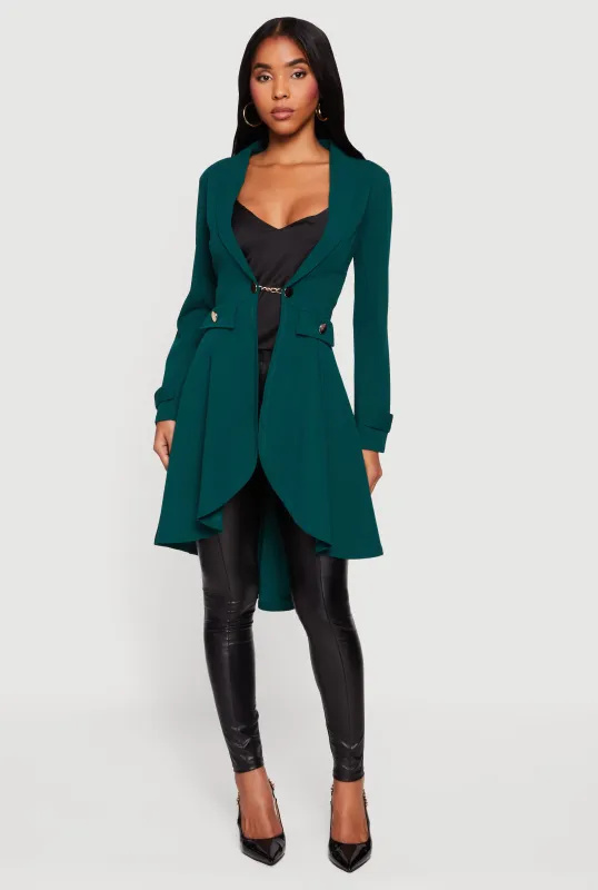 High Low Blazer with Chain Closure sold by Rainbow