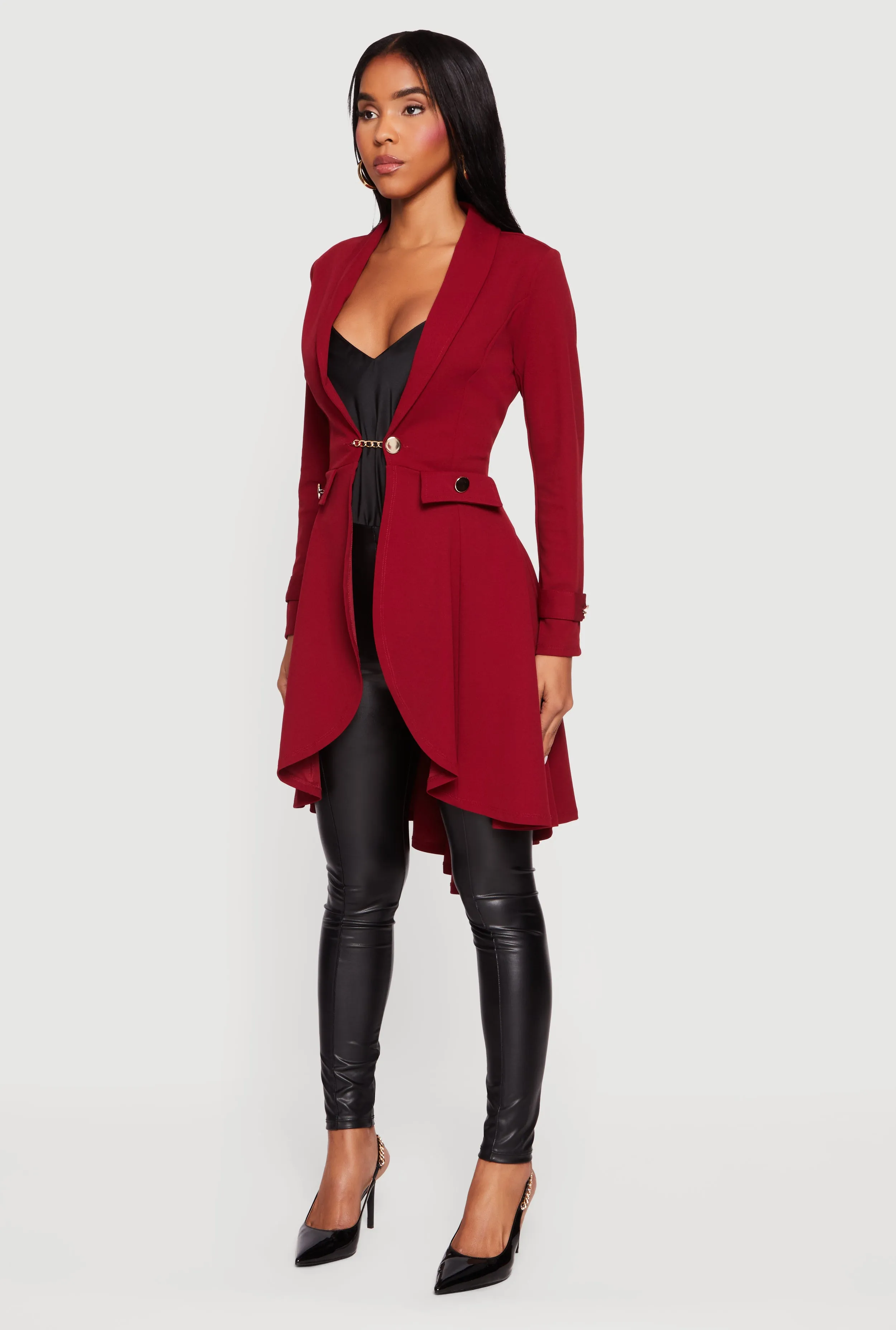 High Low Blazer with Chain Closure sold by Rainbow product image thumbnail 3