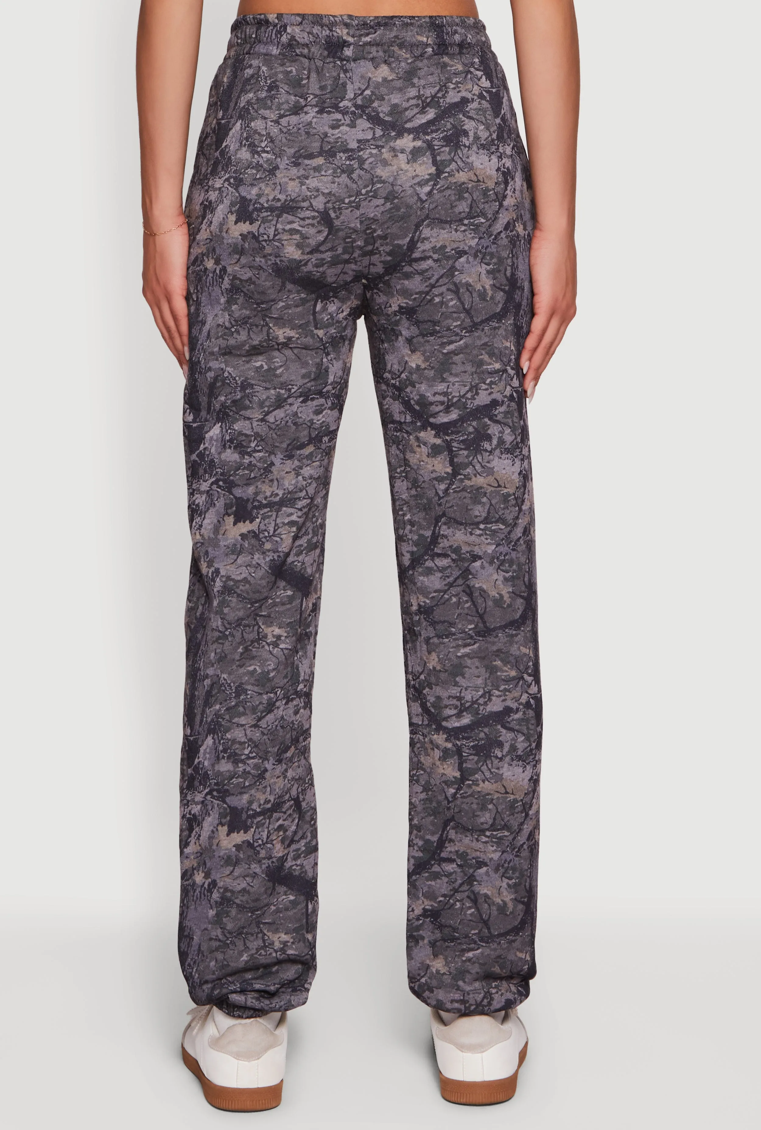 High Waisted Hunter Camo Fleece Sweatpants sold by Rainbow product image thumbnail 5