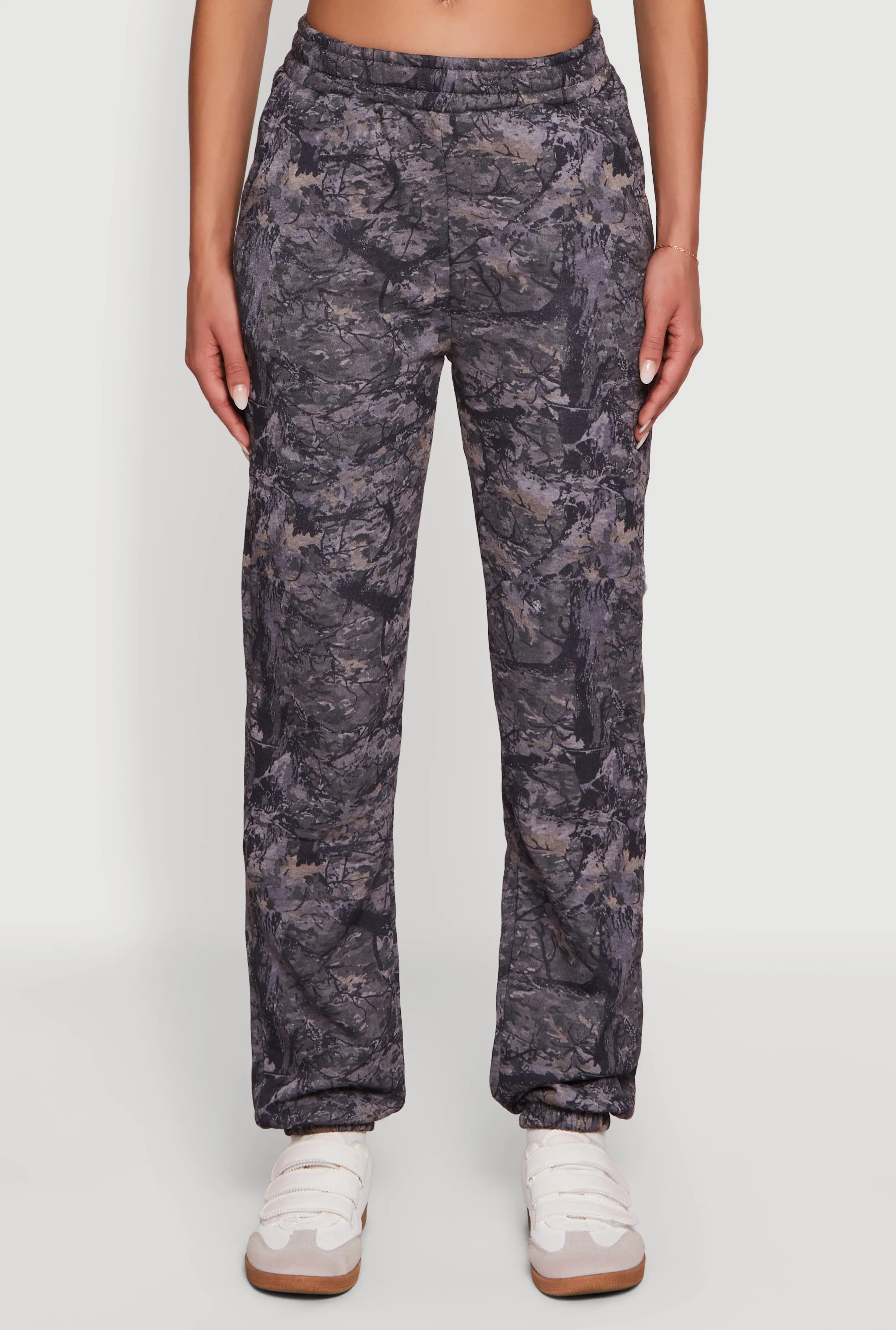 High Waisted Hunter Camo Fleece Sweatpants sold by Rainbow product image thumbnail 3