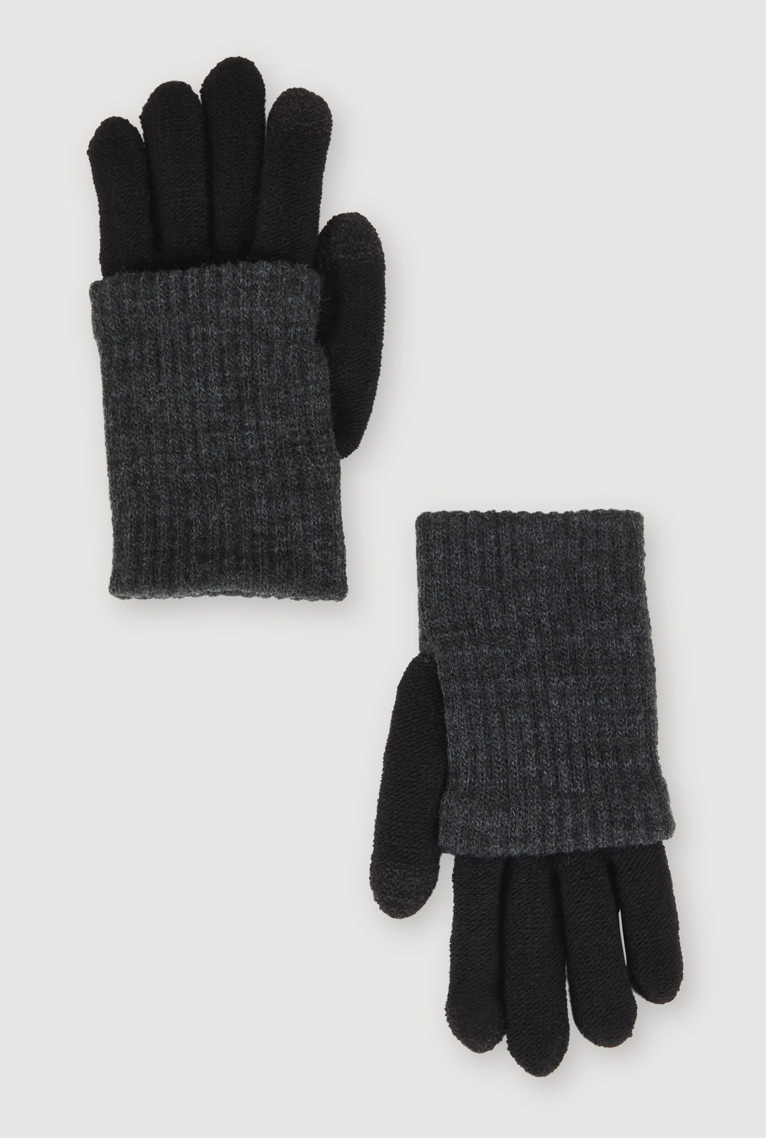 Rib Knit Fold Over Gloves sold by Rainbow product image thumbnail 2
