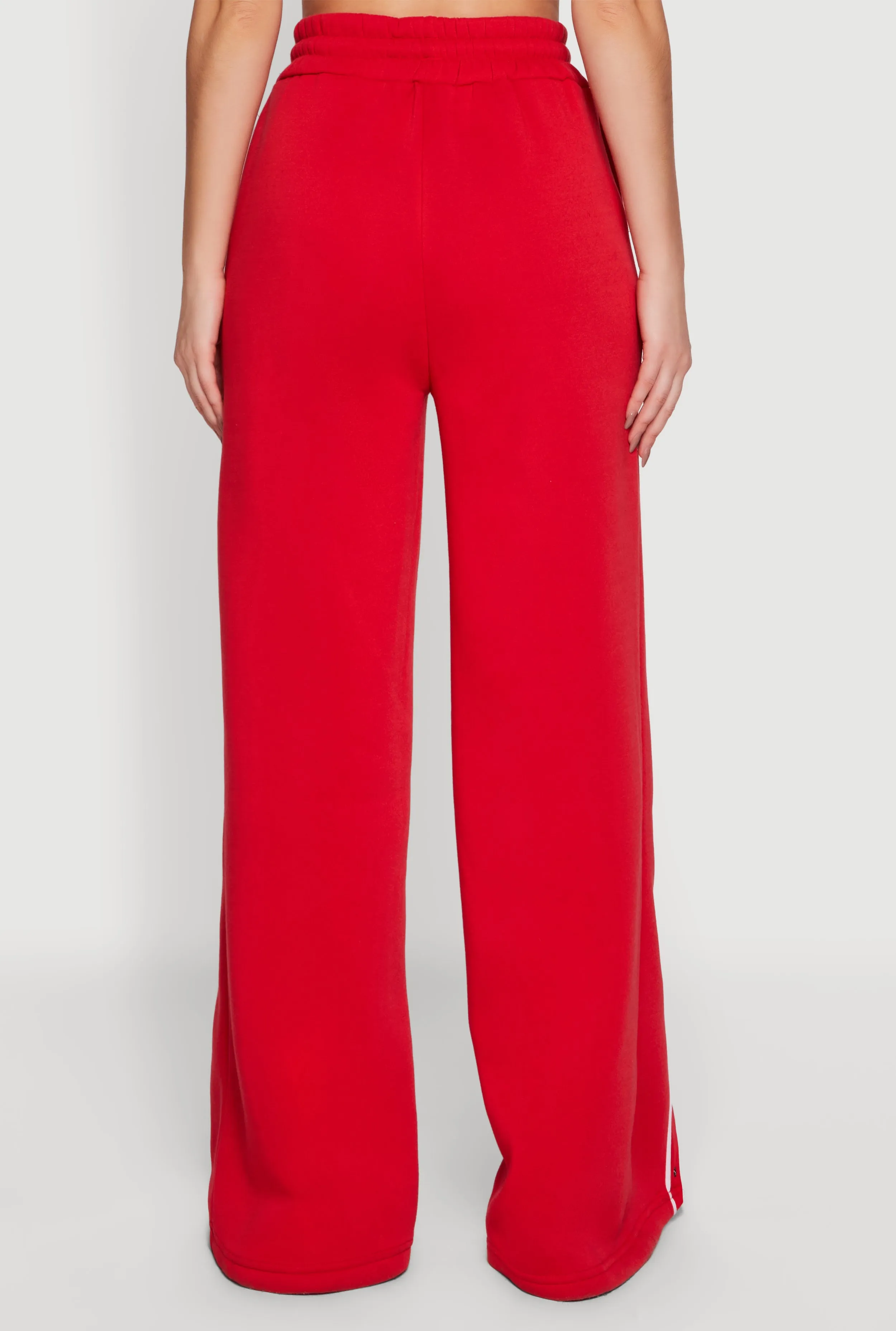 High Waisted Wide Leg Varsity Stripe Sweatpants sold by Rainbow product image thumbnail 5