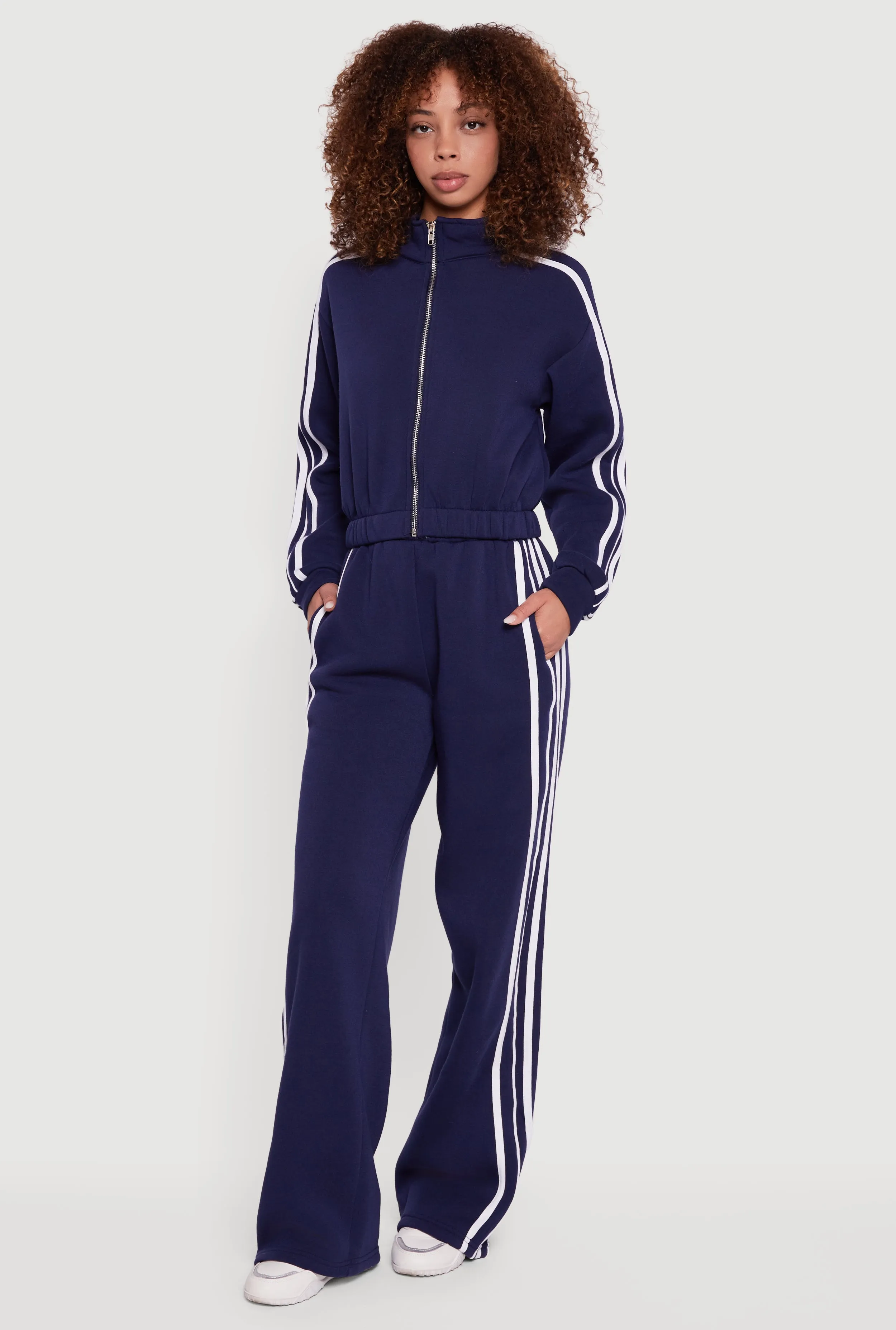 Side Stripe Wide Leg Sweatpants sold by Rainbow product image thumbnail 3