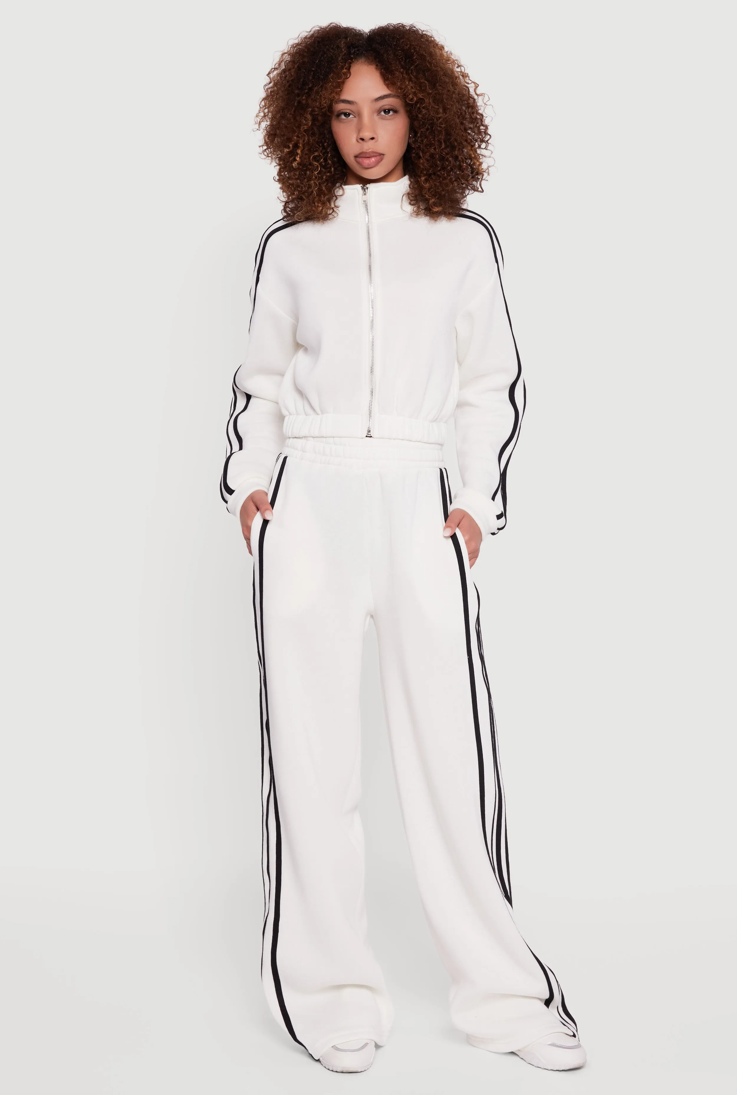 Side Stripe Wide Leg Sweatpants sold by Rainbow product image thumbnail 5