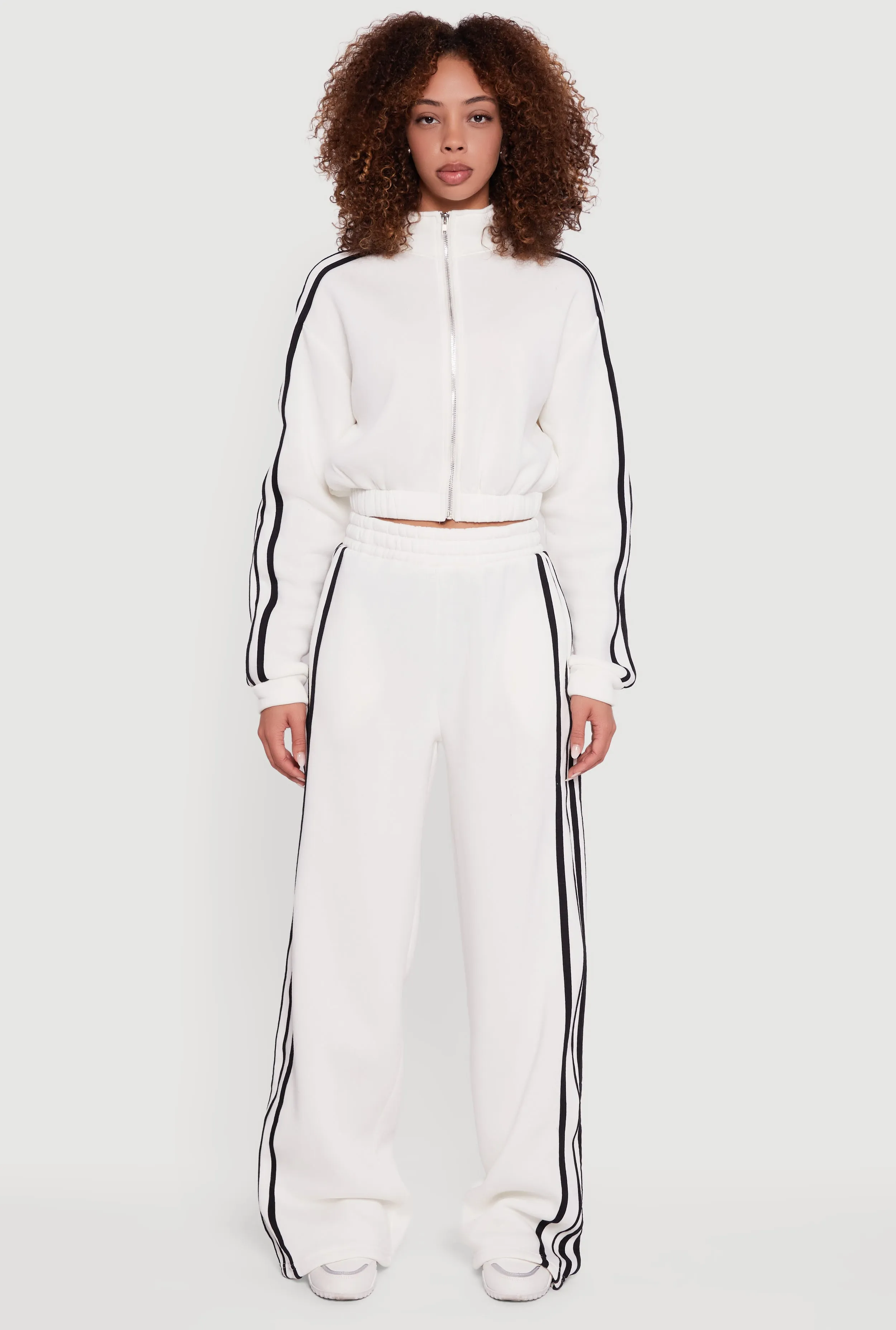 Side Stripe Wide Leg Sweatpants sold by Rainbow product image thumbnail 2