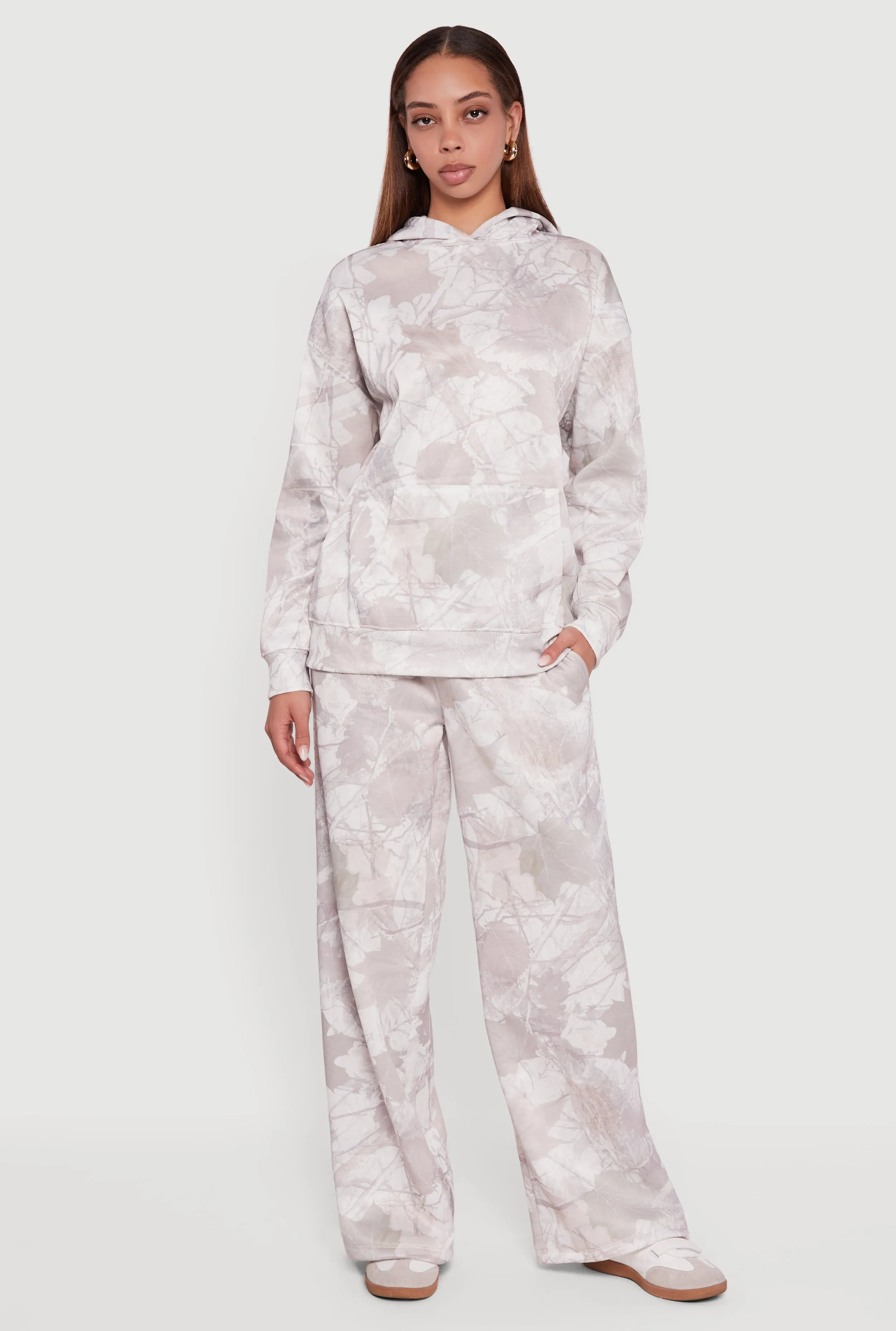 Almost Famous Tree Camo Elastic Waist Pull On Sweatpants sold by Rainbow product image thumbnail 3