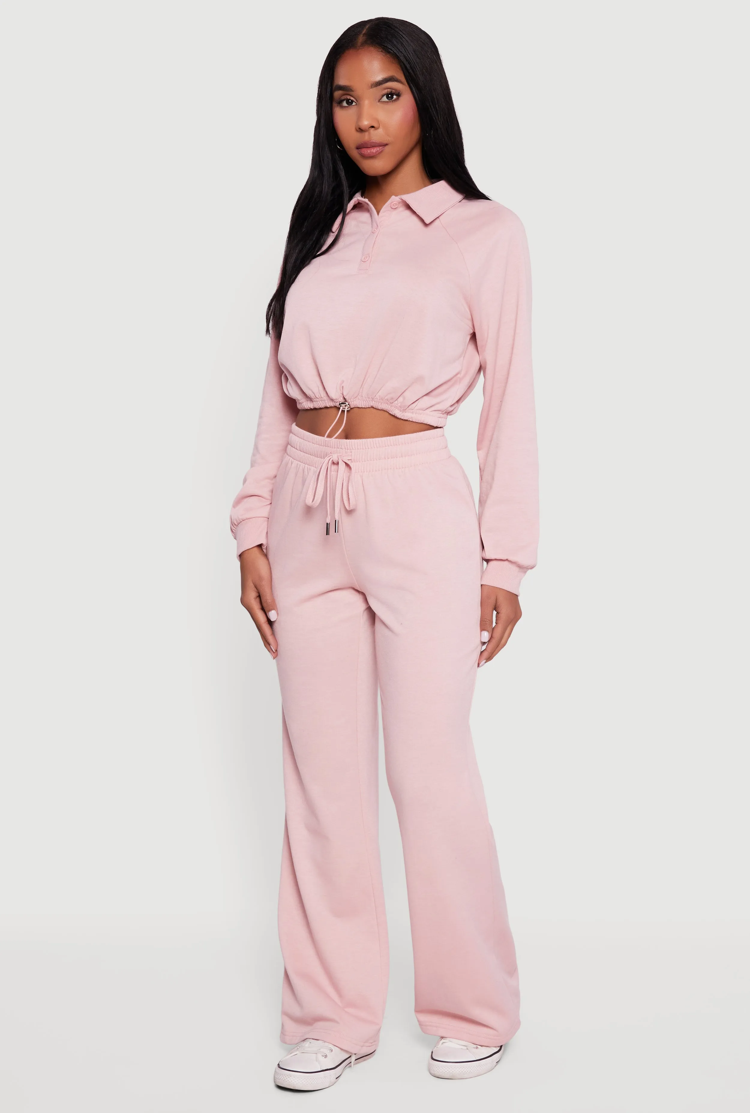 Almost Famous Drawstring Waist Flare Sweatpants sold by Rainbow product image thumbnail 2