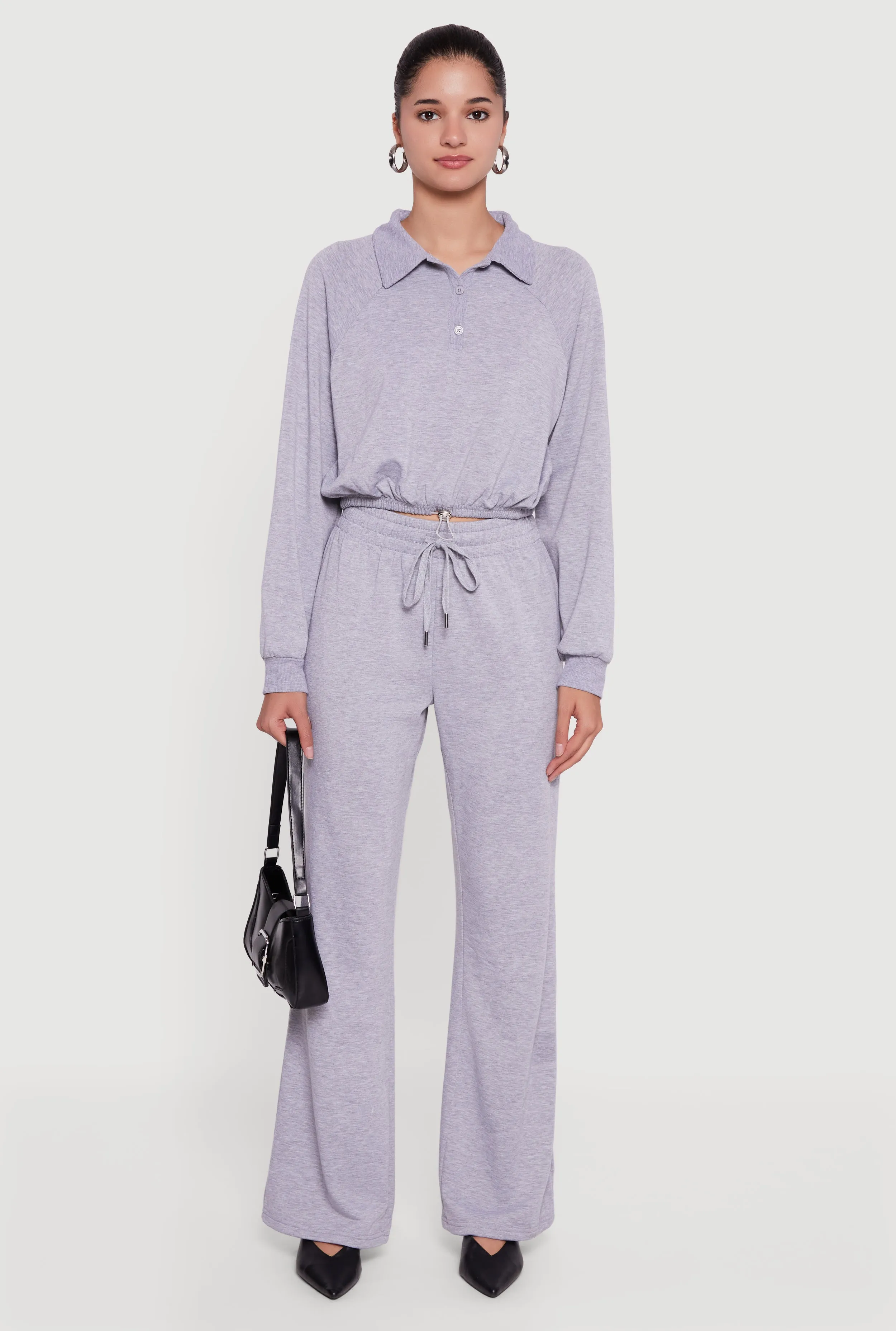 Almost Famous Drawstring Waist Flare Sweatpants sold by Rainbow product image thumbnail 2