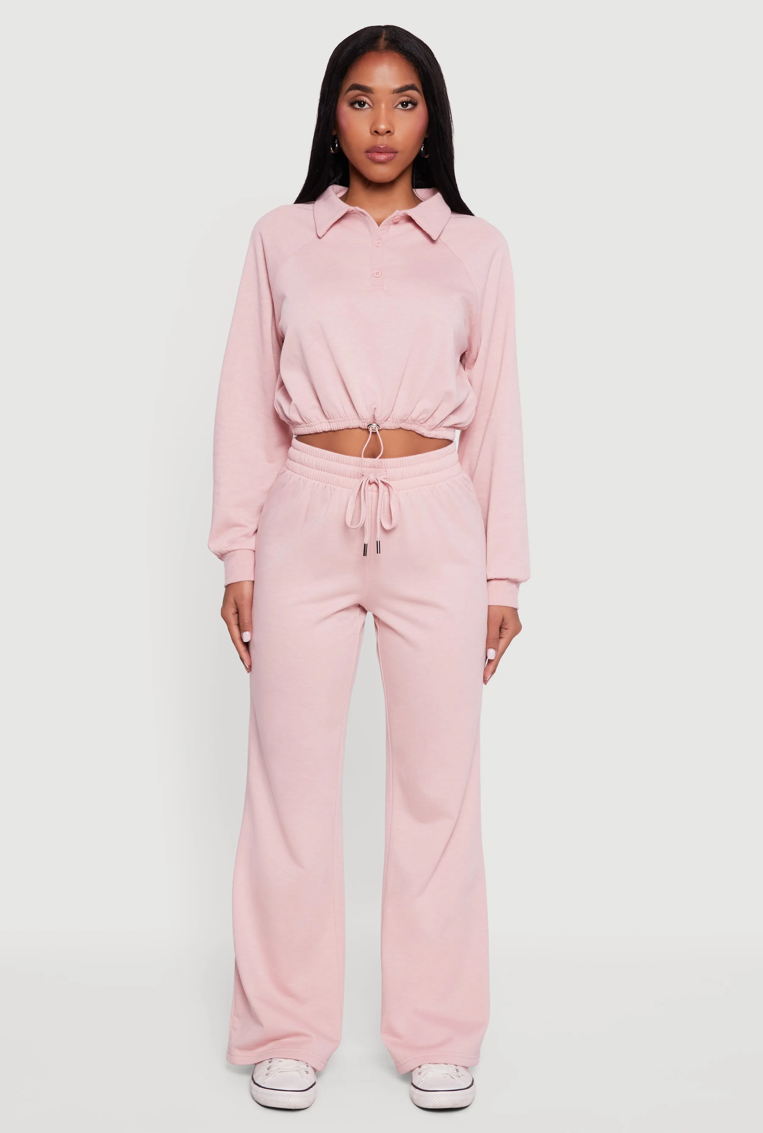 Almost Famous Drawstring Waist Flare Sweatpants sold by Rainbow product image thumbnail 2