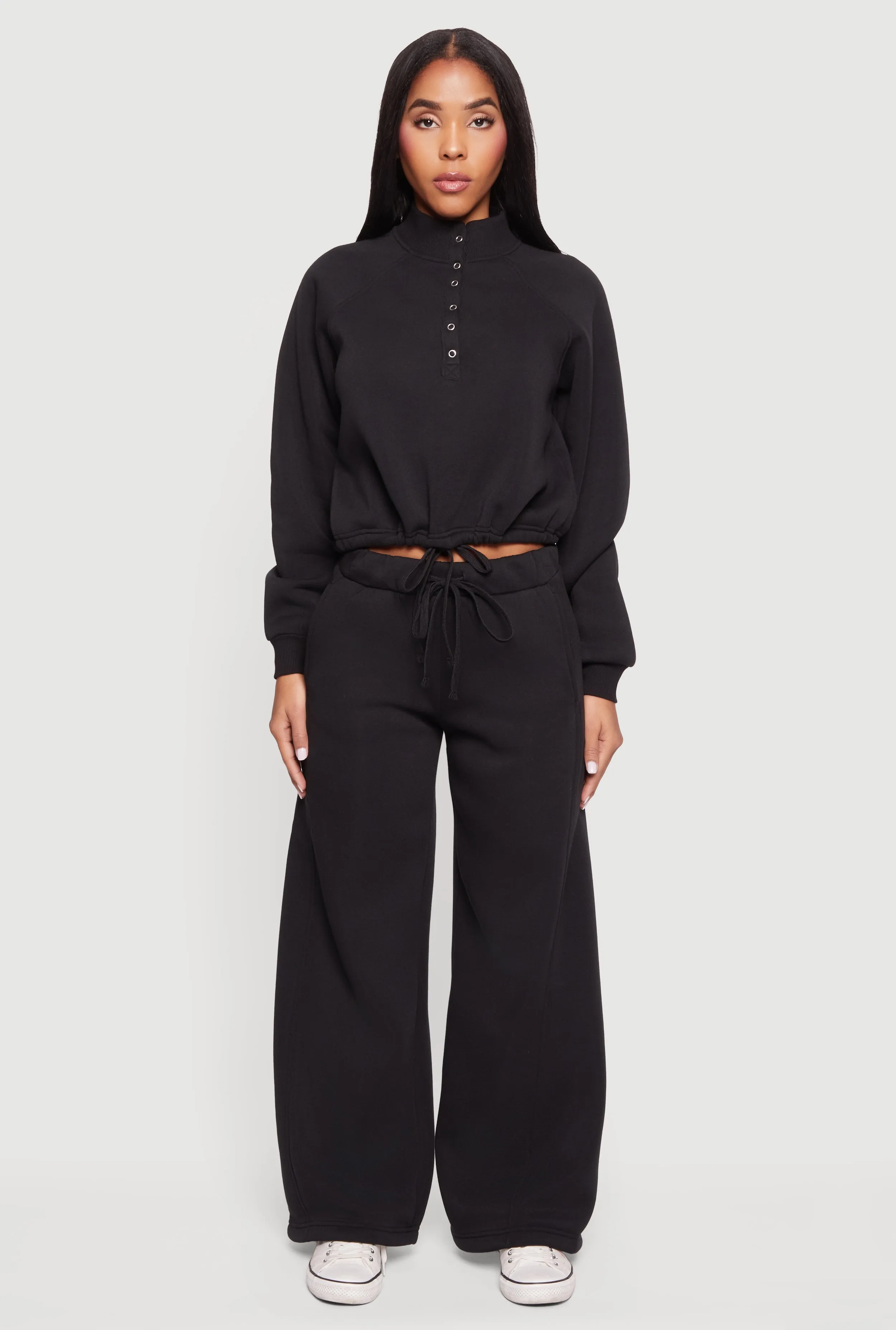 Almost Famous Drawstring Waist Wide Leg Sweatpants sold by Rainbow product image thumbnail 2
